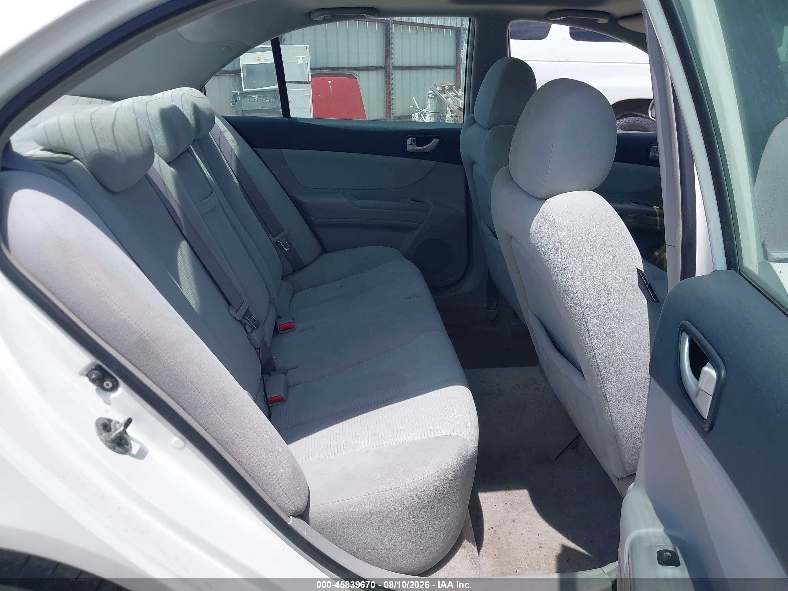 2008 Hyundai Sonata Gls V6 White vin: 5NPET46F18H327229