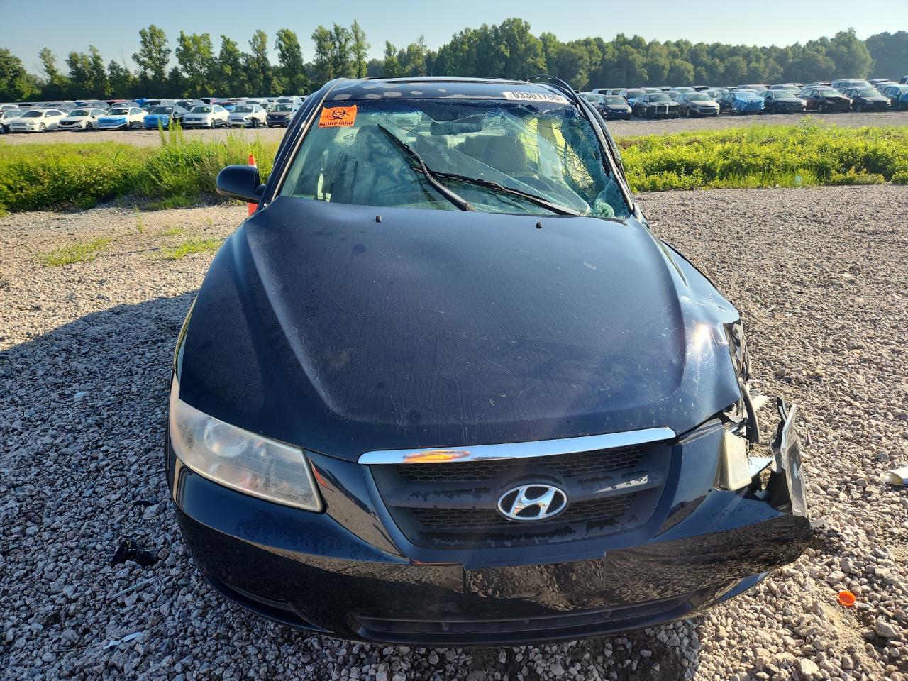 2008 Hyundai Sonata Gls V6 Blue vin: 5NPET46F18H343396