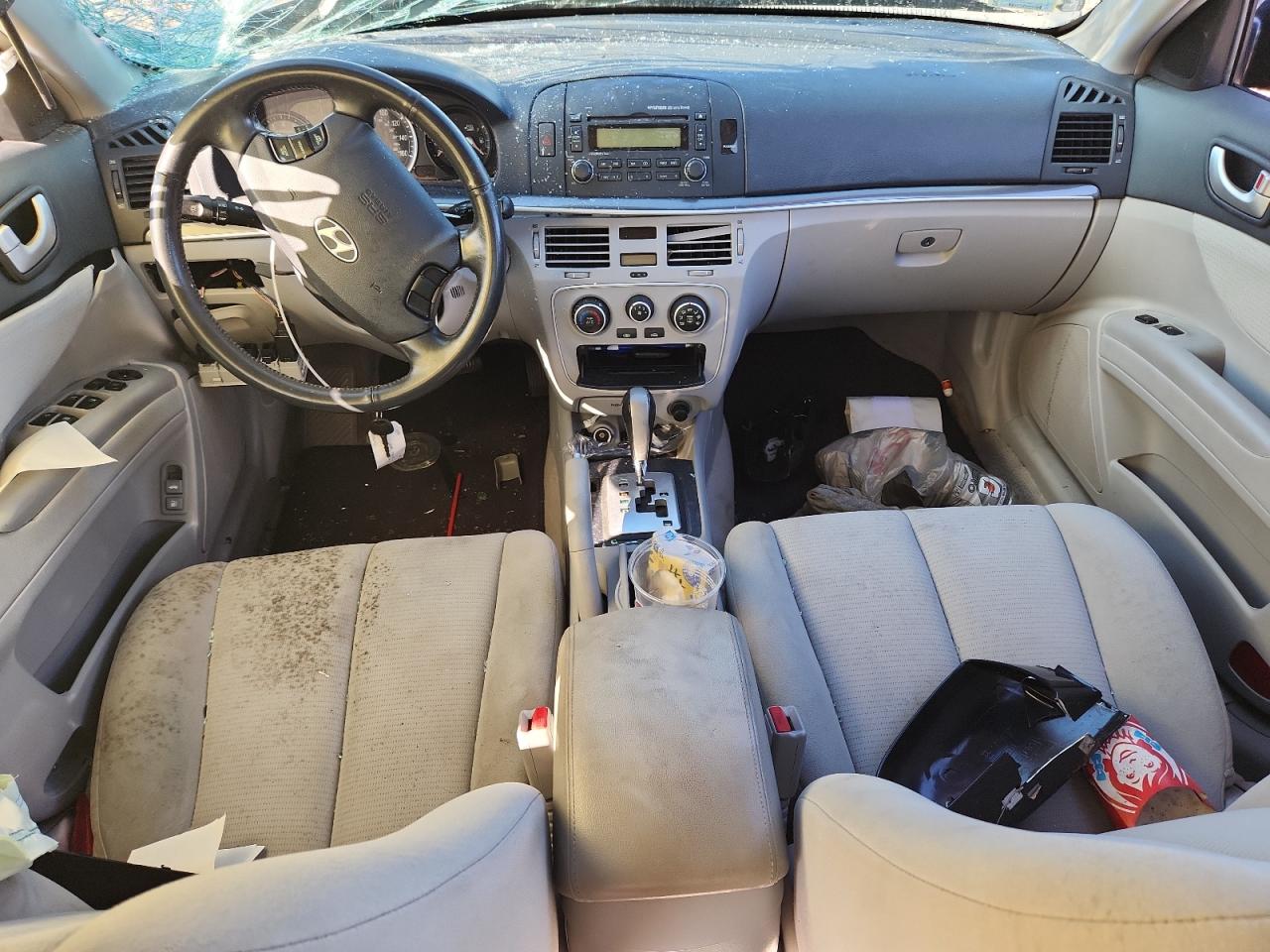 2008 Hyundai Sonata Gls V6 Blue vin: 5NPET46F18H343396