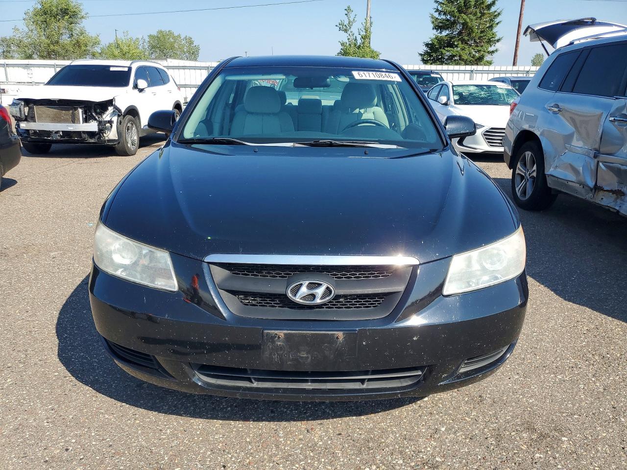 2008 Hyundai Sonata Gls V6 Black vin: 5NPET46F18H387866