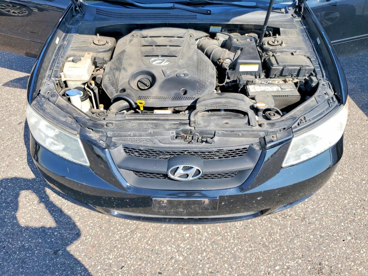 2008 Hyundai Sonata Gls V6 Black vin: 5NPET46F18H387866