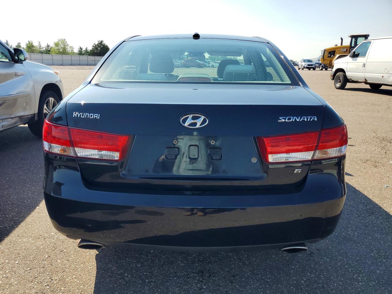 2008 Hyundai Sonata Gls V6 Black vin: 5NPET46F18H387866