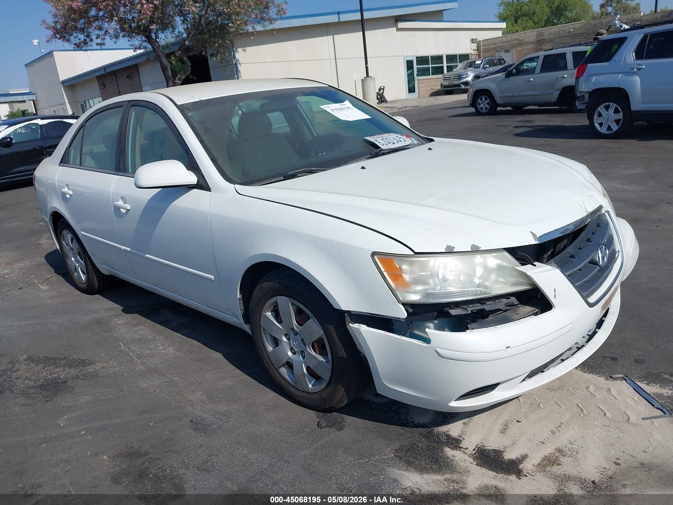 2009 Hyundai Sonata Gls V6 White vin: 5NPET46F19H467279