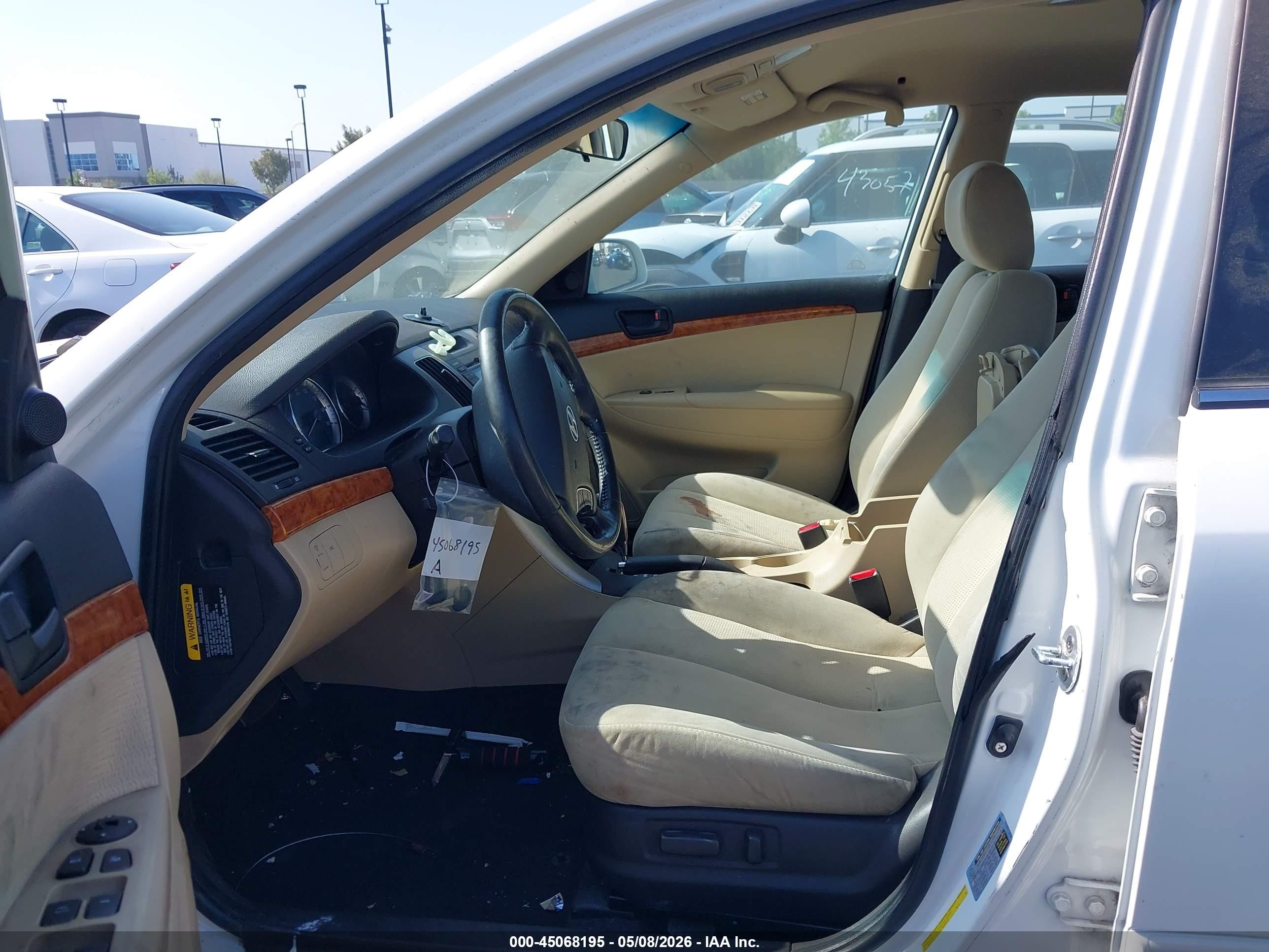 2009 Hyundai Sonata Gls V6 White vin: 5NPET46F19H467279