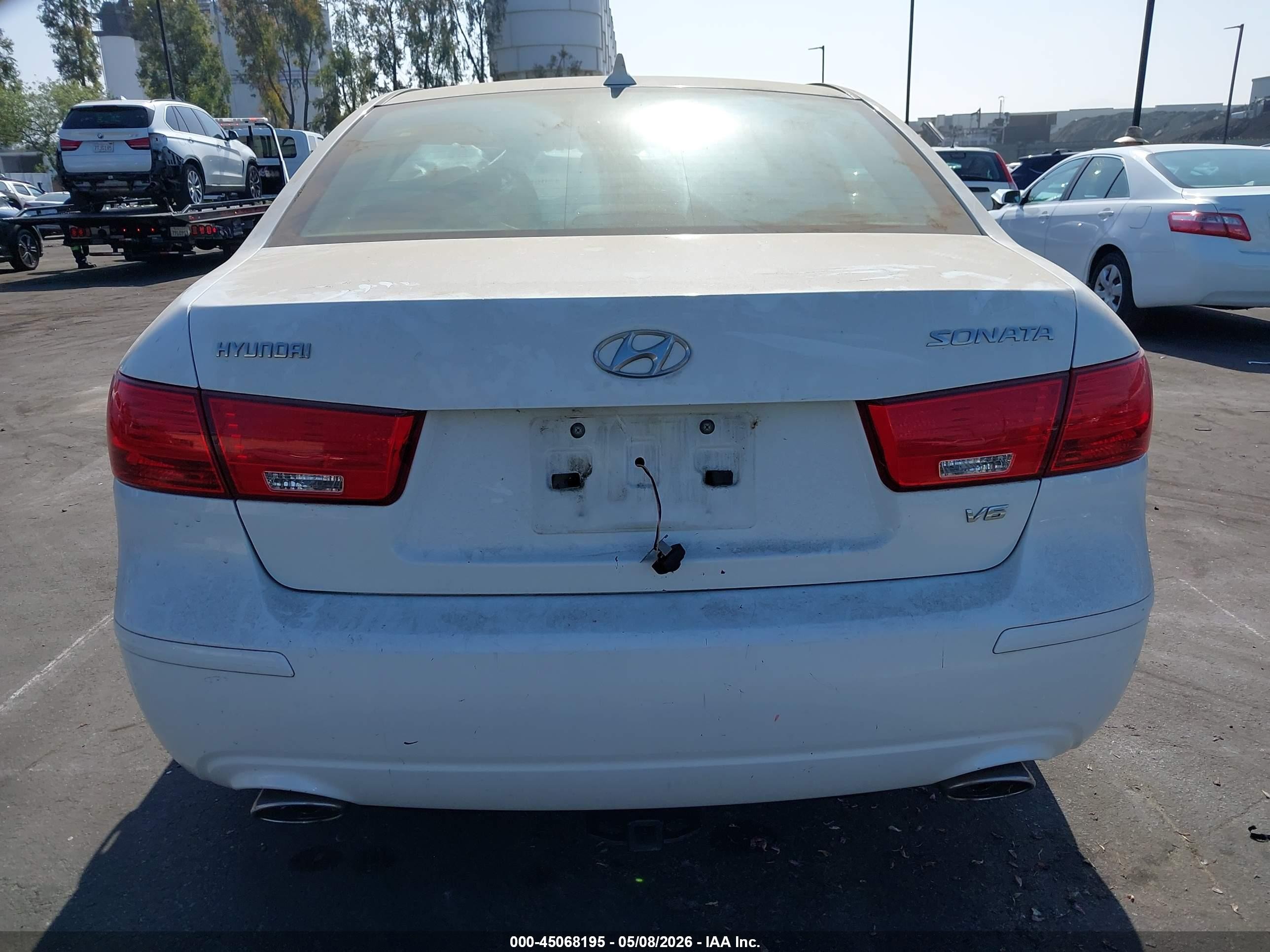 2009 Hyundai Sonata Gls V6 White vin: 5NPET46F19H467279