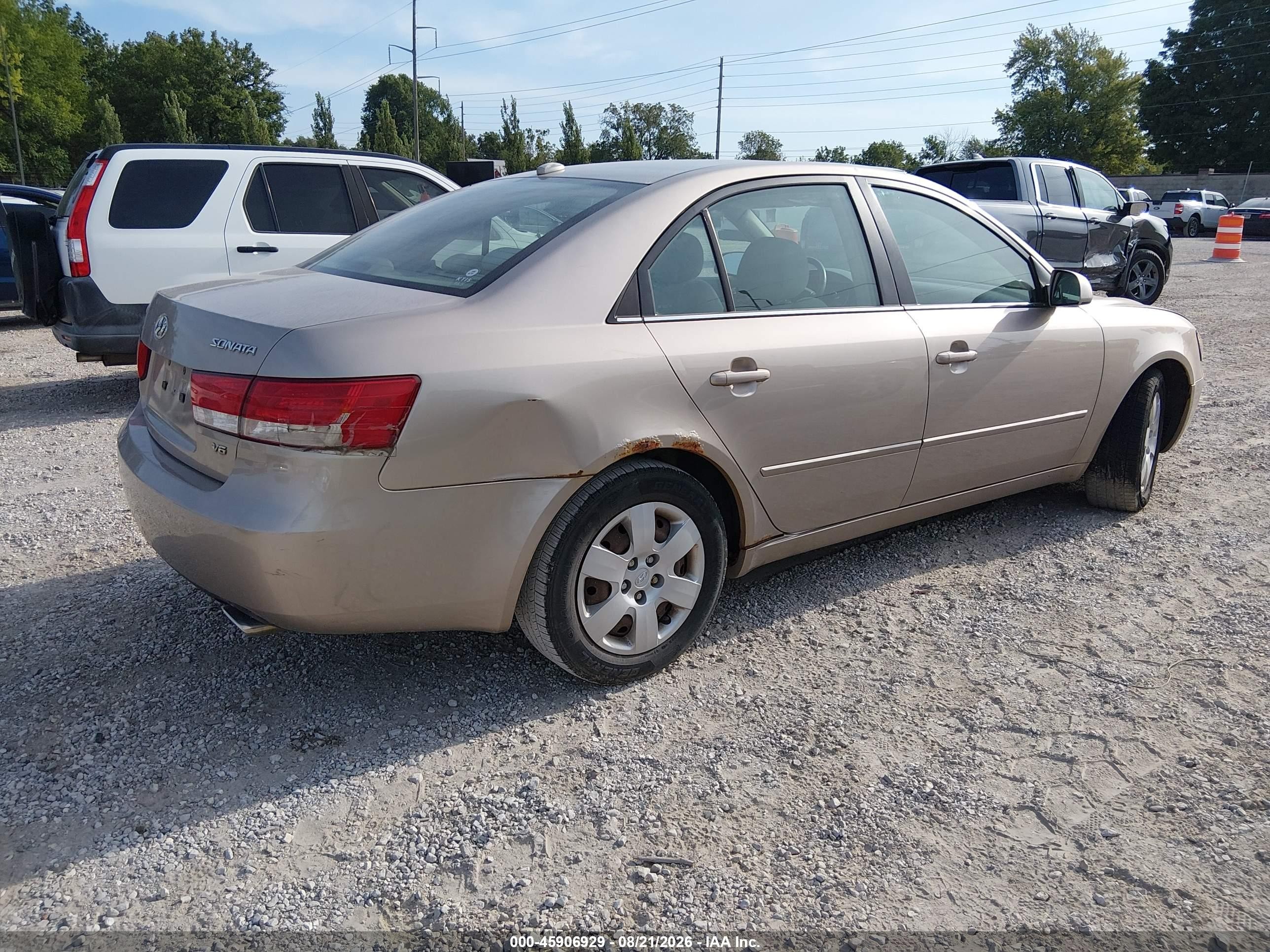 2008 Hyundai Sonata Gls V6 Золотой vin: 5NPET46F28H316272