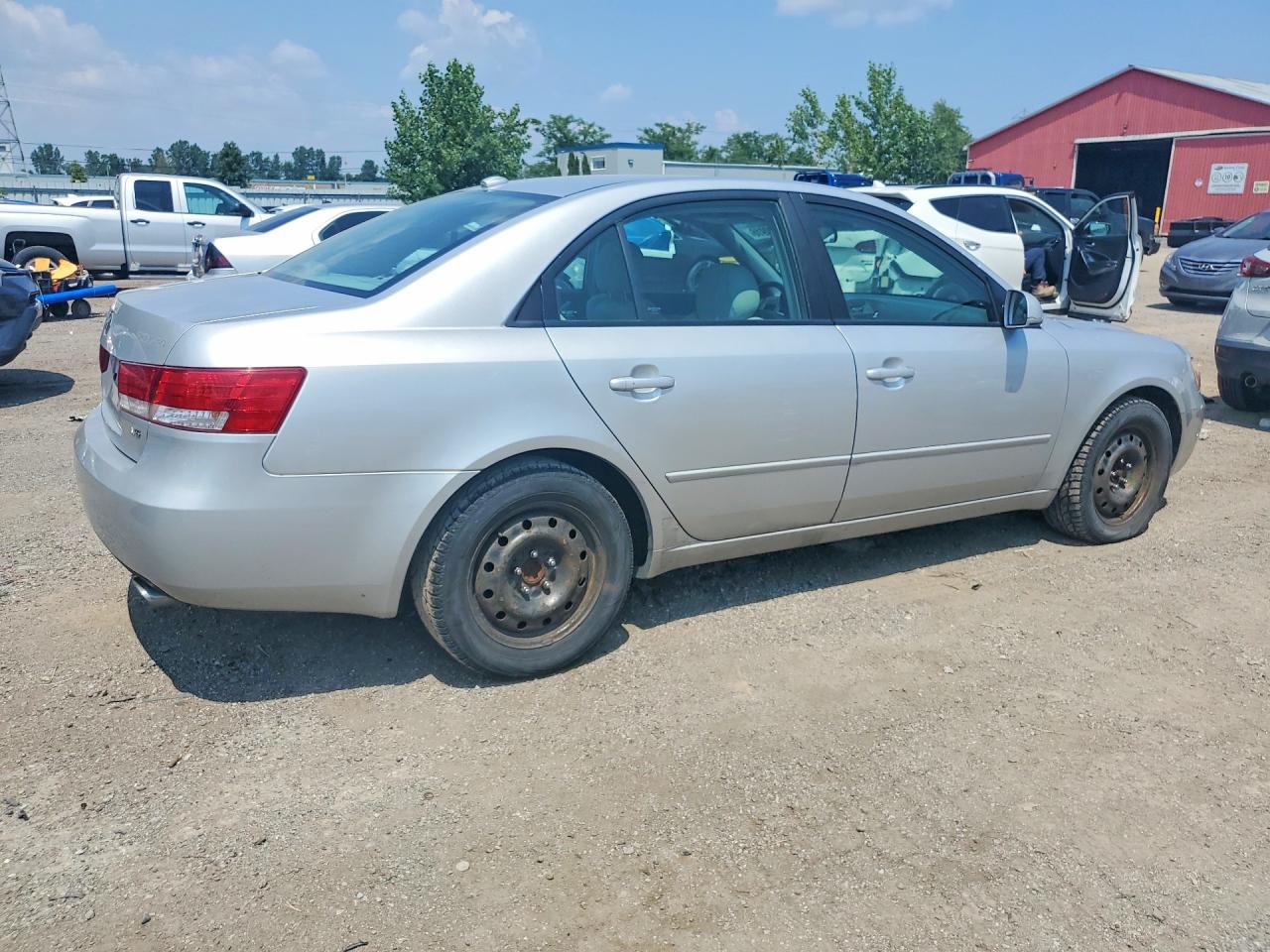 2008 Hyundai Sonata Gls Silver vin: 5NPET46F28H318443
