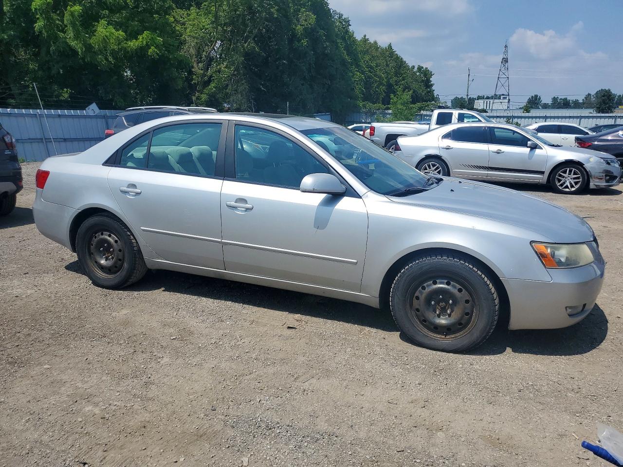 2008 Hyundai Sonata Gls Silver vin: 5NPET46F28H318443