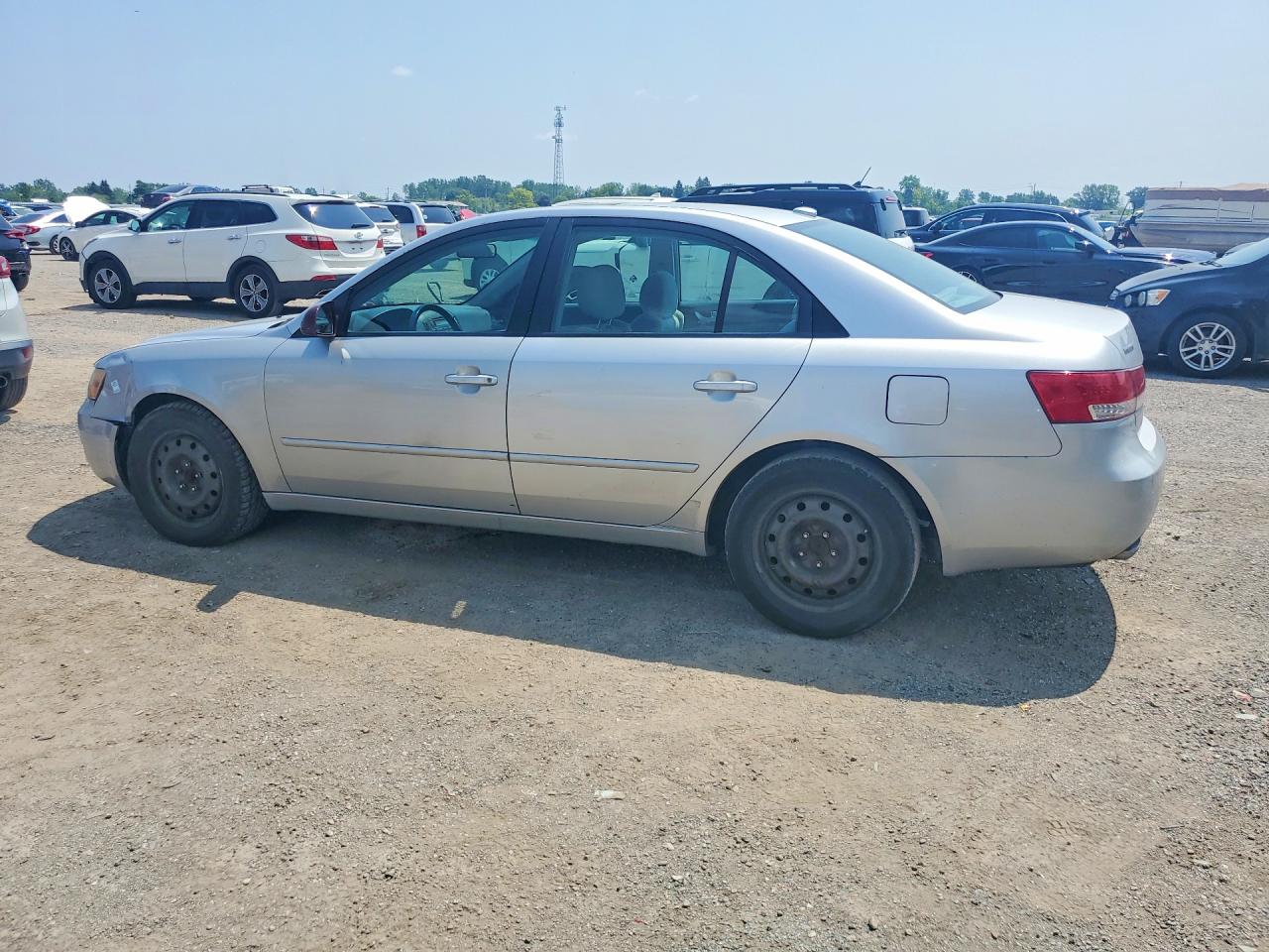 2008 Hyundai Sonata Gls Silver vin: 5NPET46F28H318443