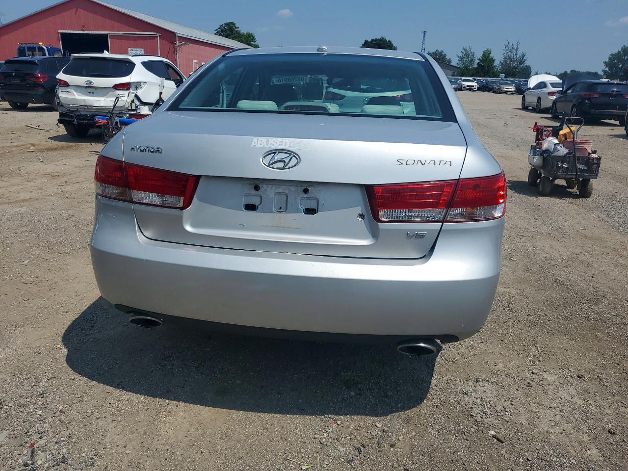 2008 Hyundai Sonata Gls Silver vin: 5NPET46F28H318443