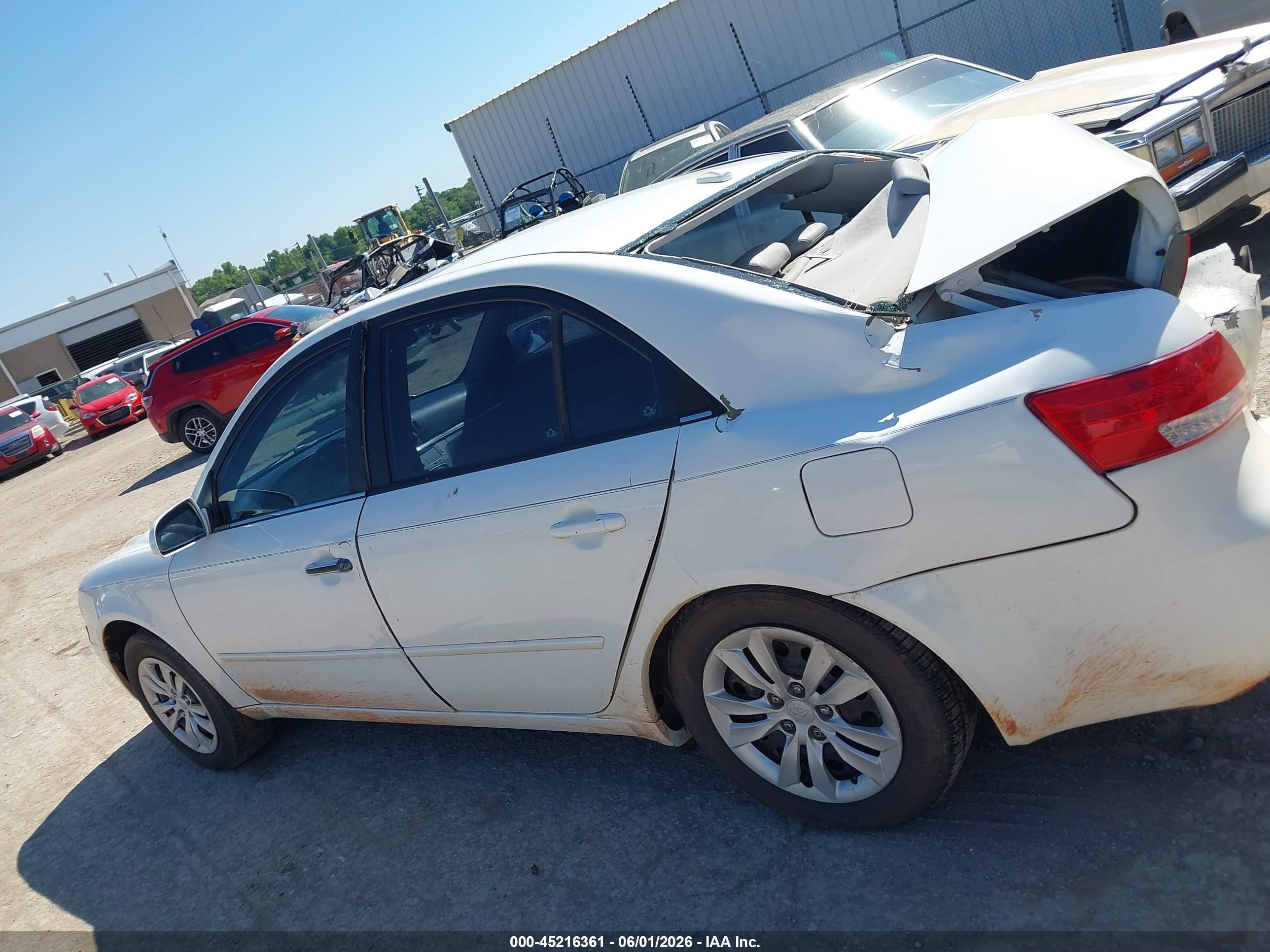 2008 Hyundai Sonata Gls V6 White vin: 5NPET46F28H318748