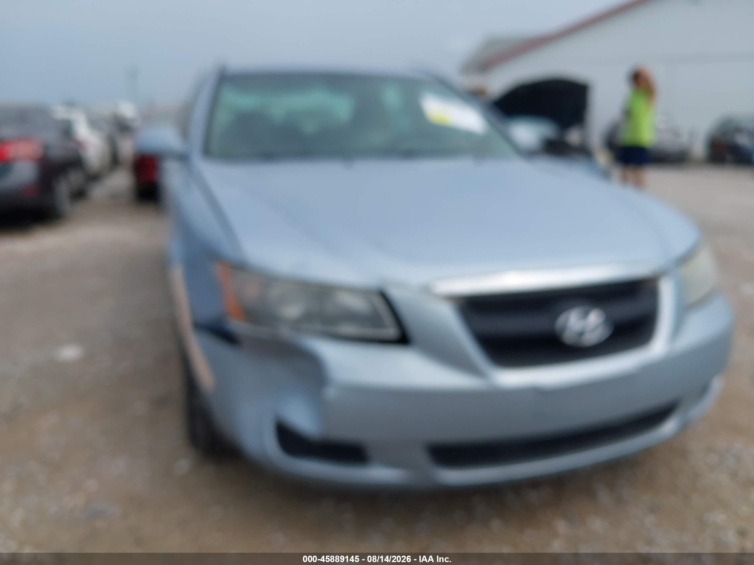 2008 Hyundai Sonata Gls V6 Light Blue vin: 5NPET46F28H378819