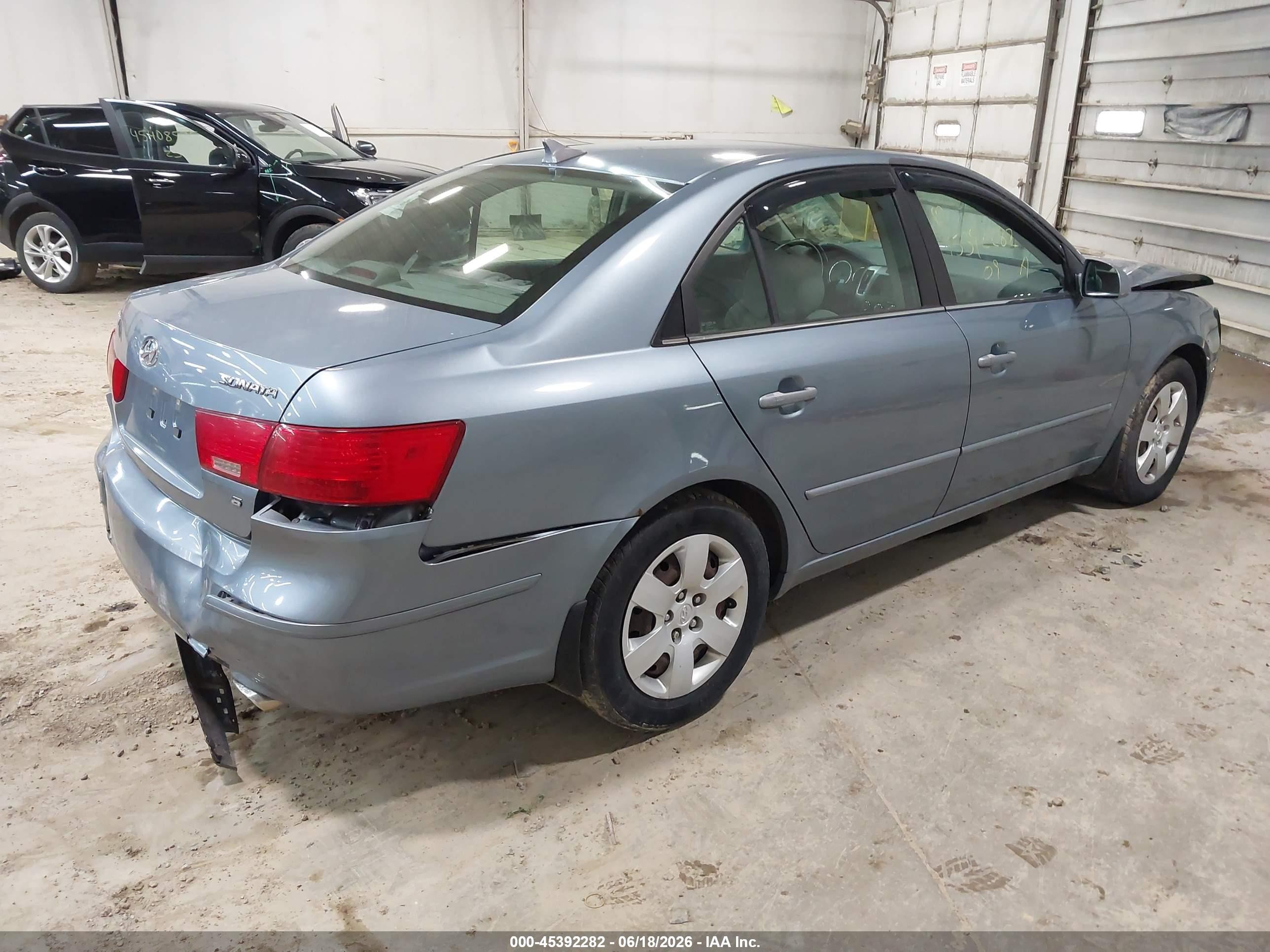 2009 Hyundai Sonata Gls V6 Light Blue vin: 5NPET46F29H456467