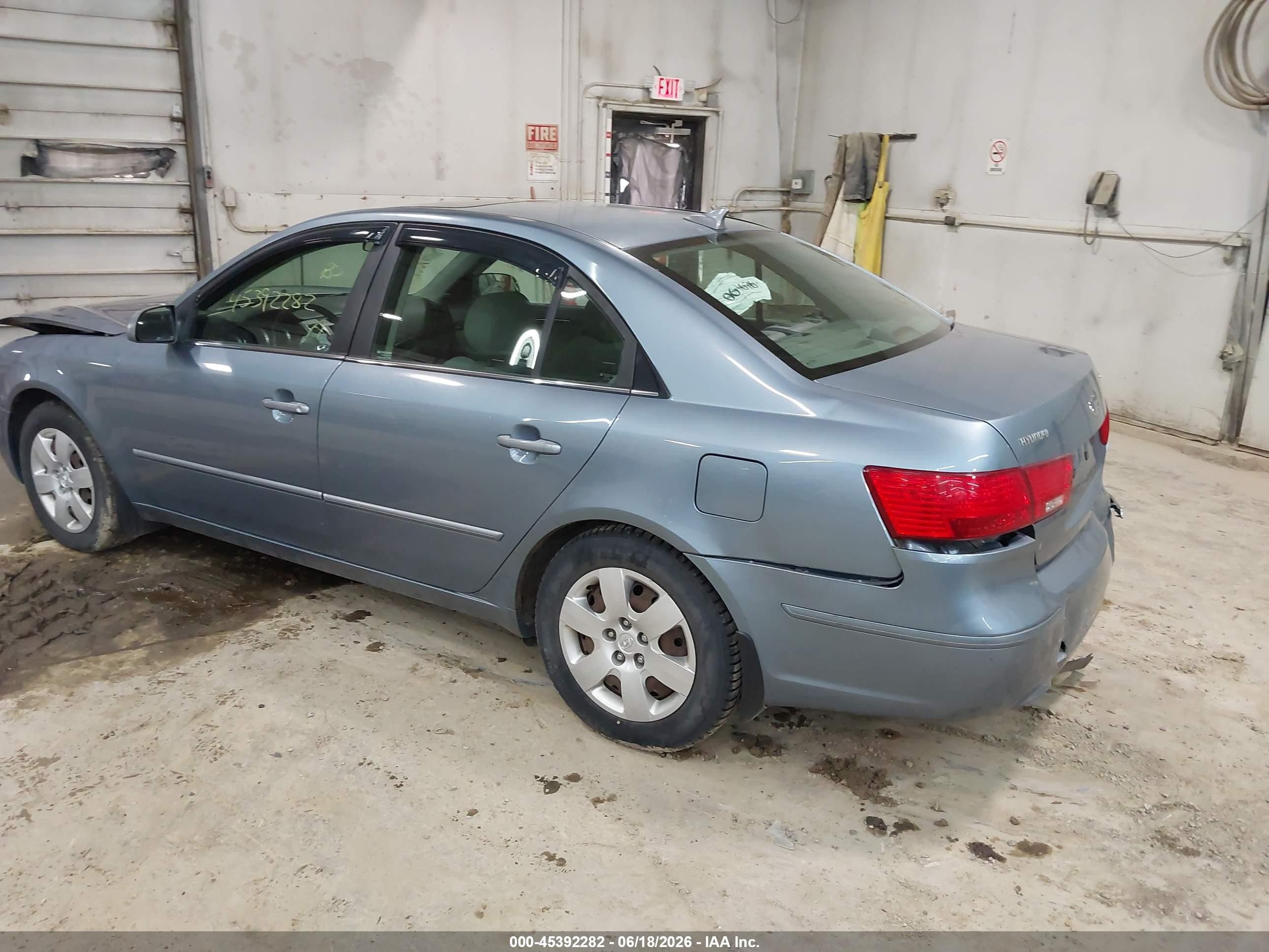 2009 Hyundai Sonata Gls V6 Light Blue vin: 5NPET46F29H456467