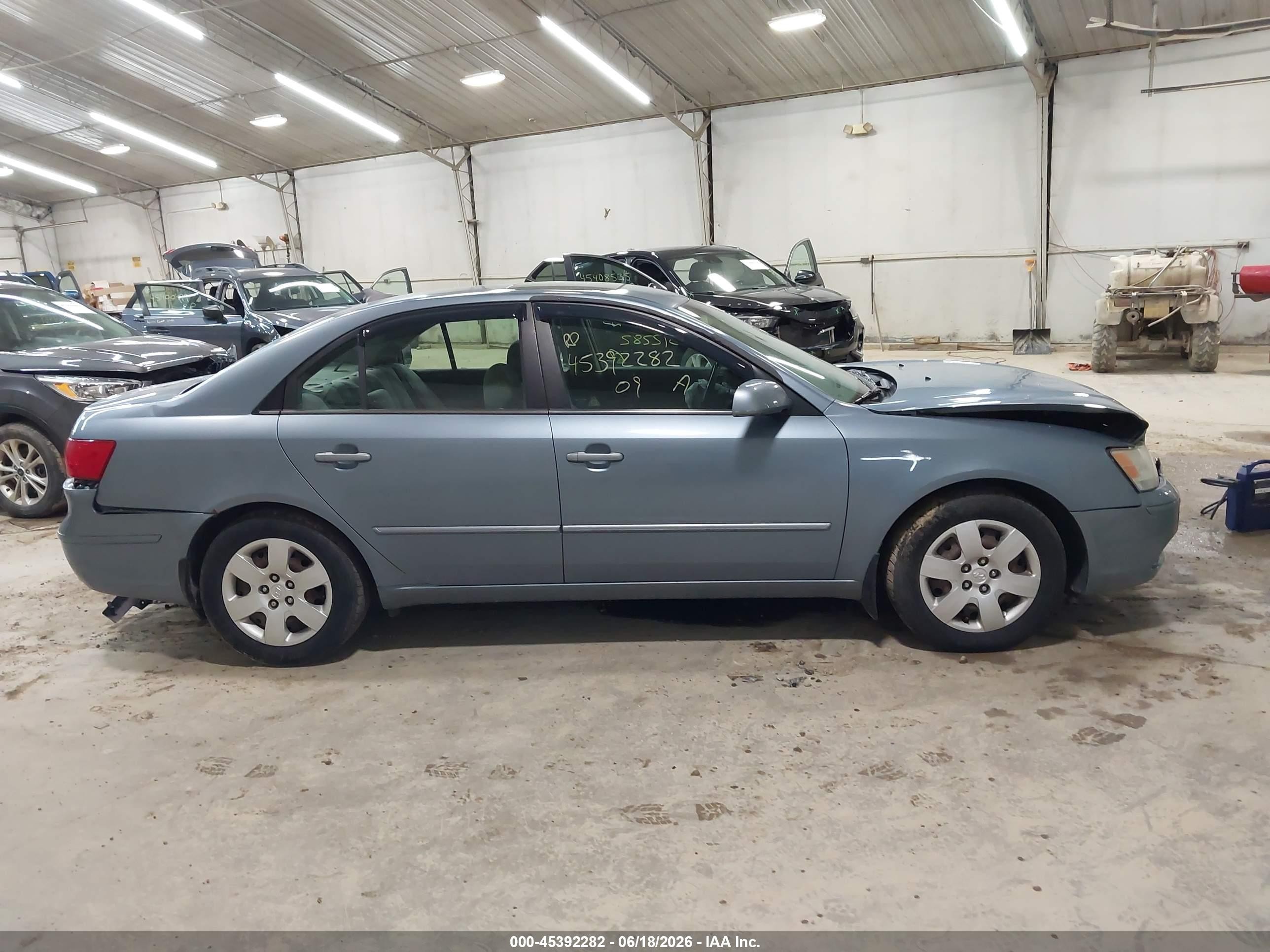 2009 Hyundai Sonata Gls V6 Light Blue vin: 5NPET46F29H456467