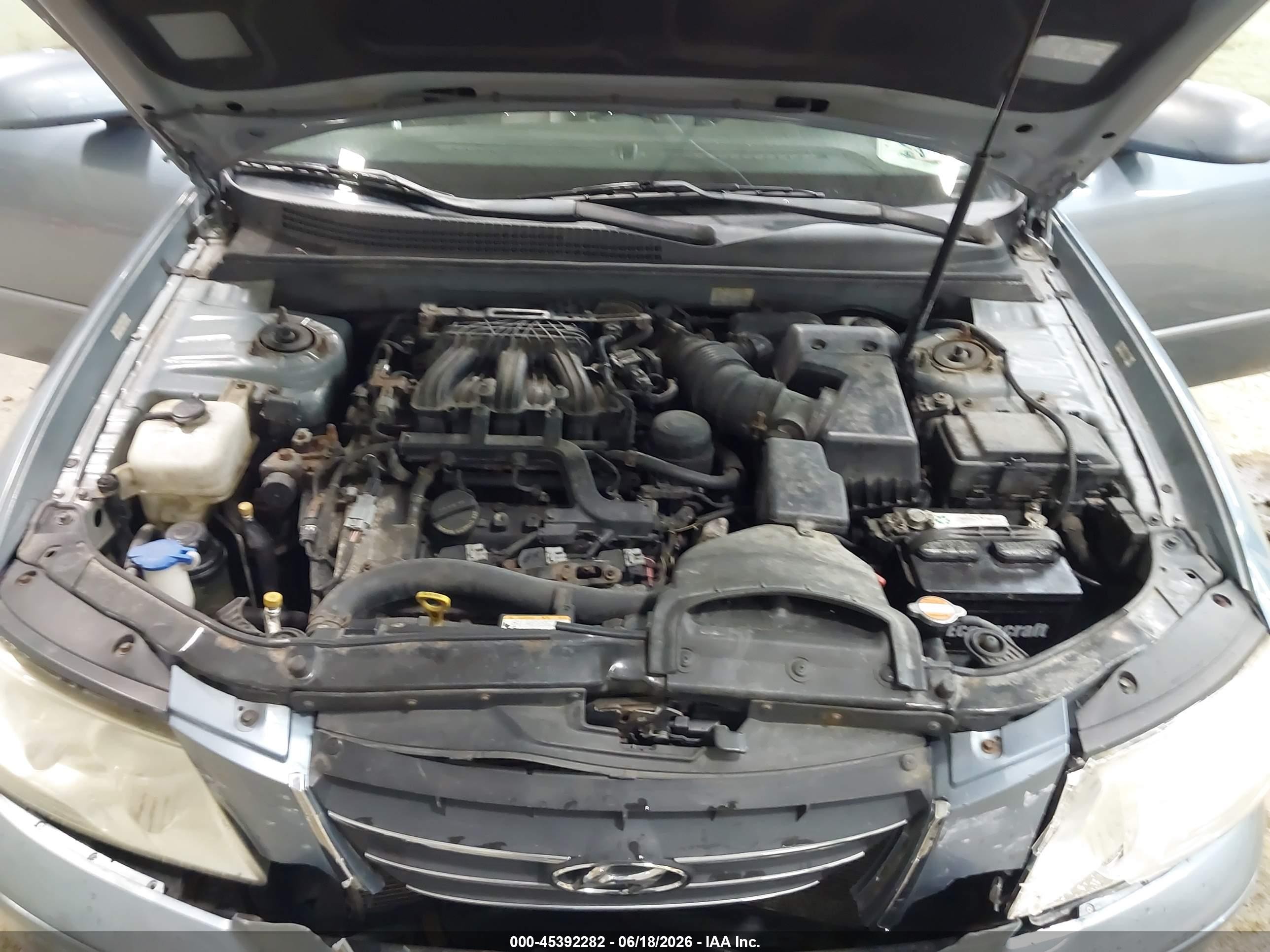 2009 Hyundai Sonata Gls V6 Light Blue vin: 5NPET46F29H456467