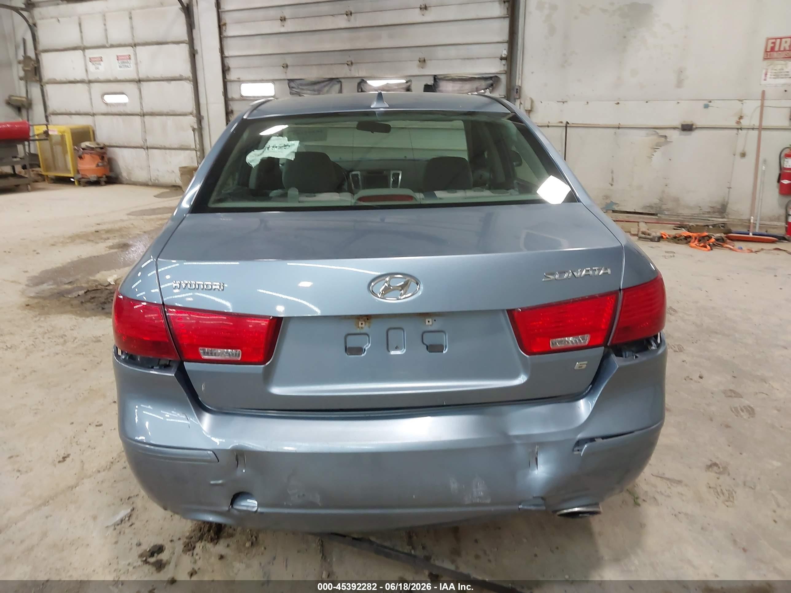2009 Hyundai Sonata Gls V6 Light Blue vin: 5NPET46F29H456467
