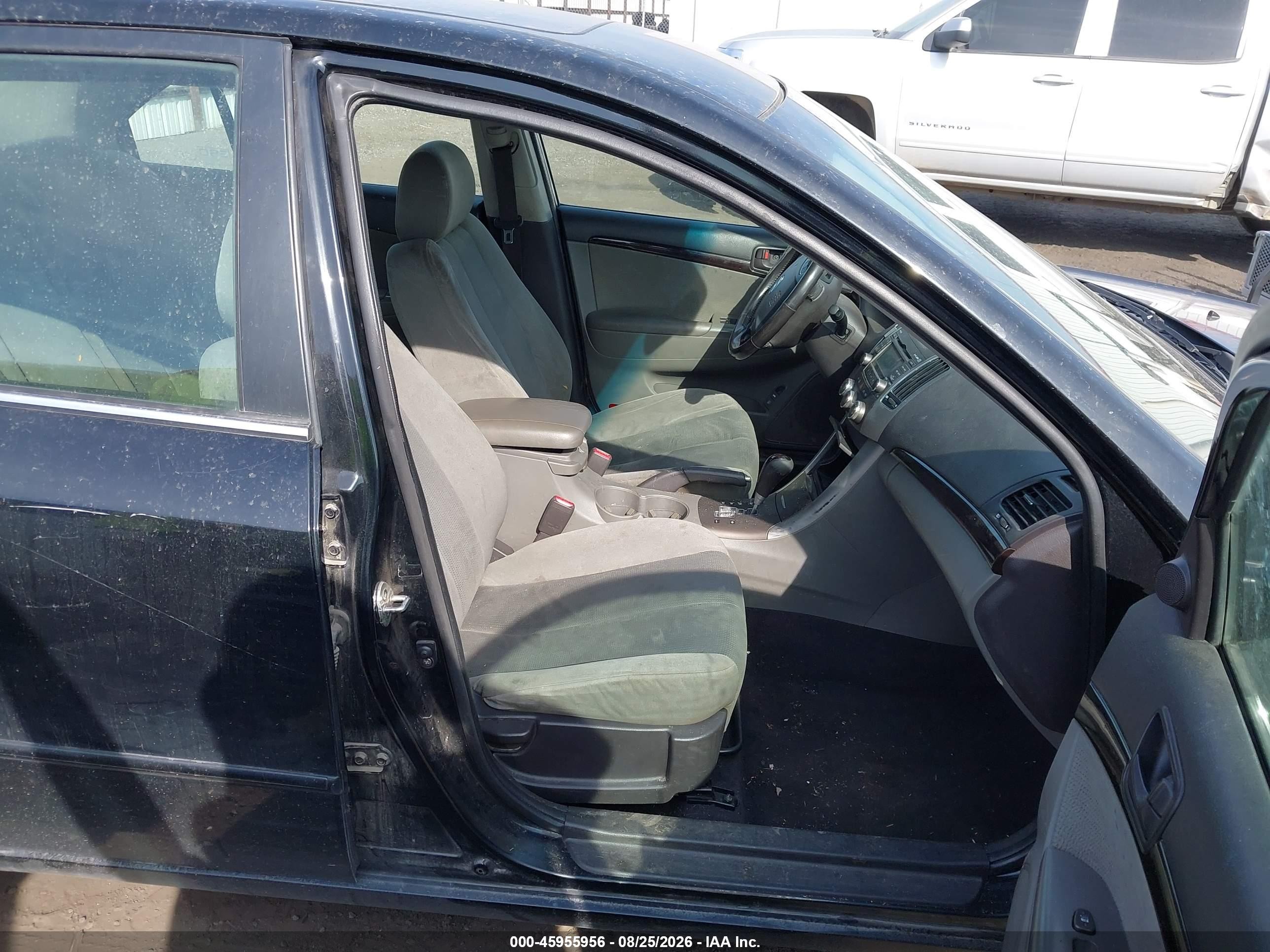 2009 Hyundai Sonata Gls V6 Black vin: 5NPET46F29H458249