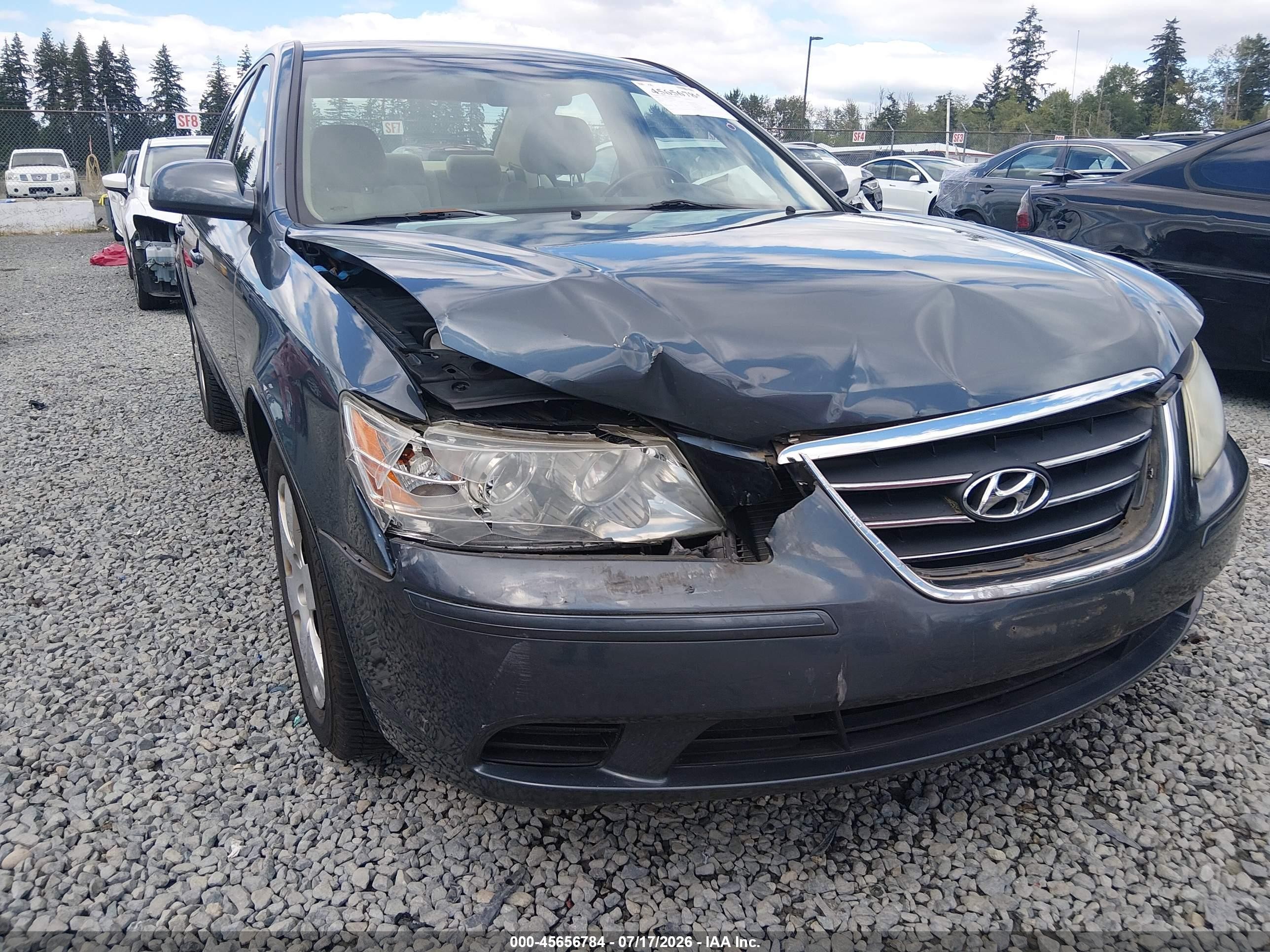 2009 Hyundai Sonata Gls V6 Blue vin: 5NPET46F29H469588
