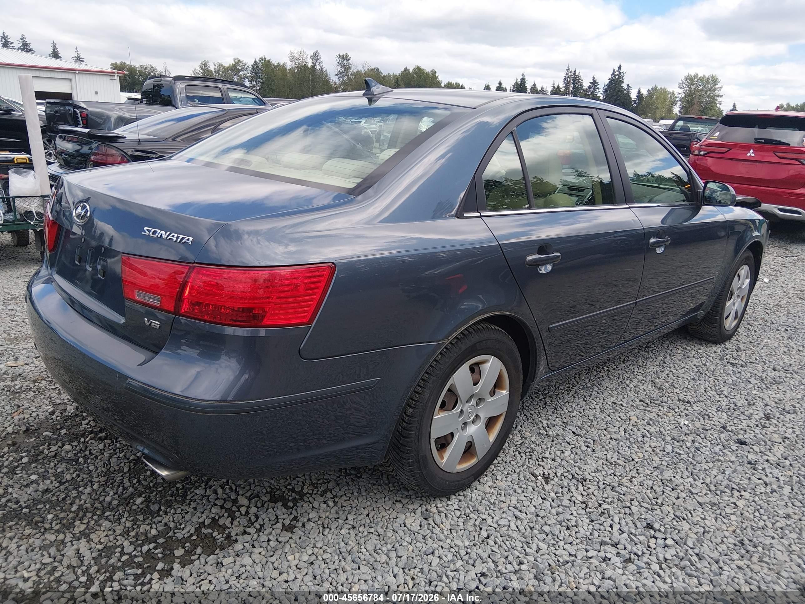 2009 Hyundai Sonata Gls V6 Blue vin: 5NPET46F29H469588