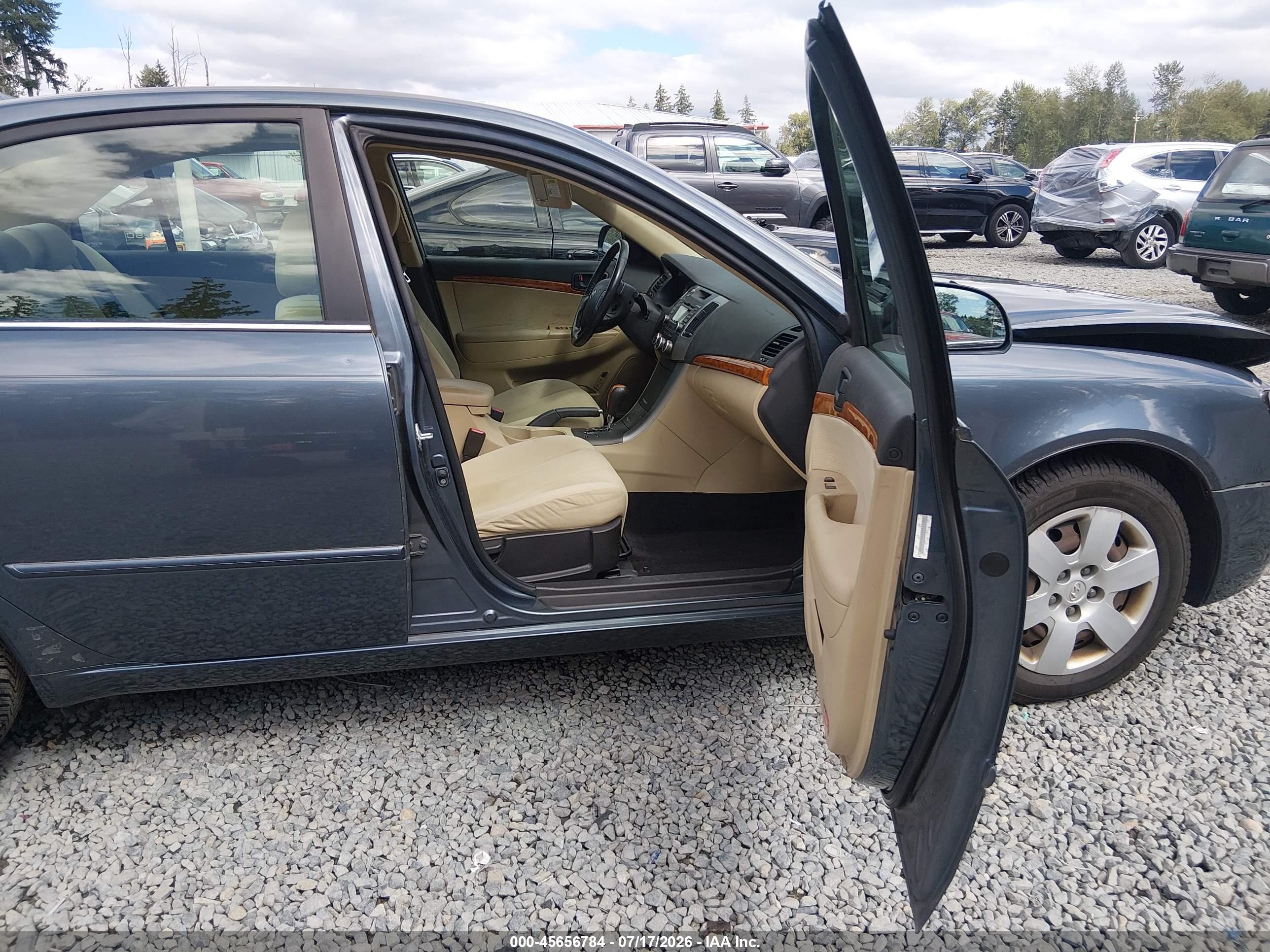2009 Hyundai Sonata Gls V6 Blue vin: 5NPET46F29H469588