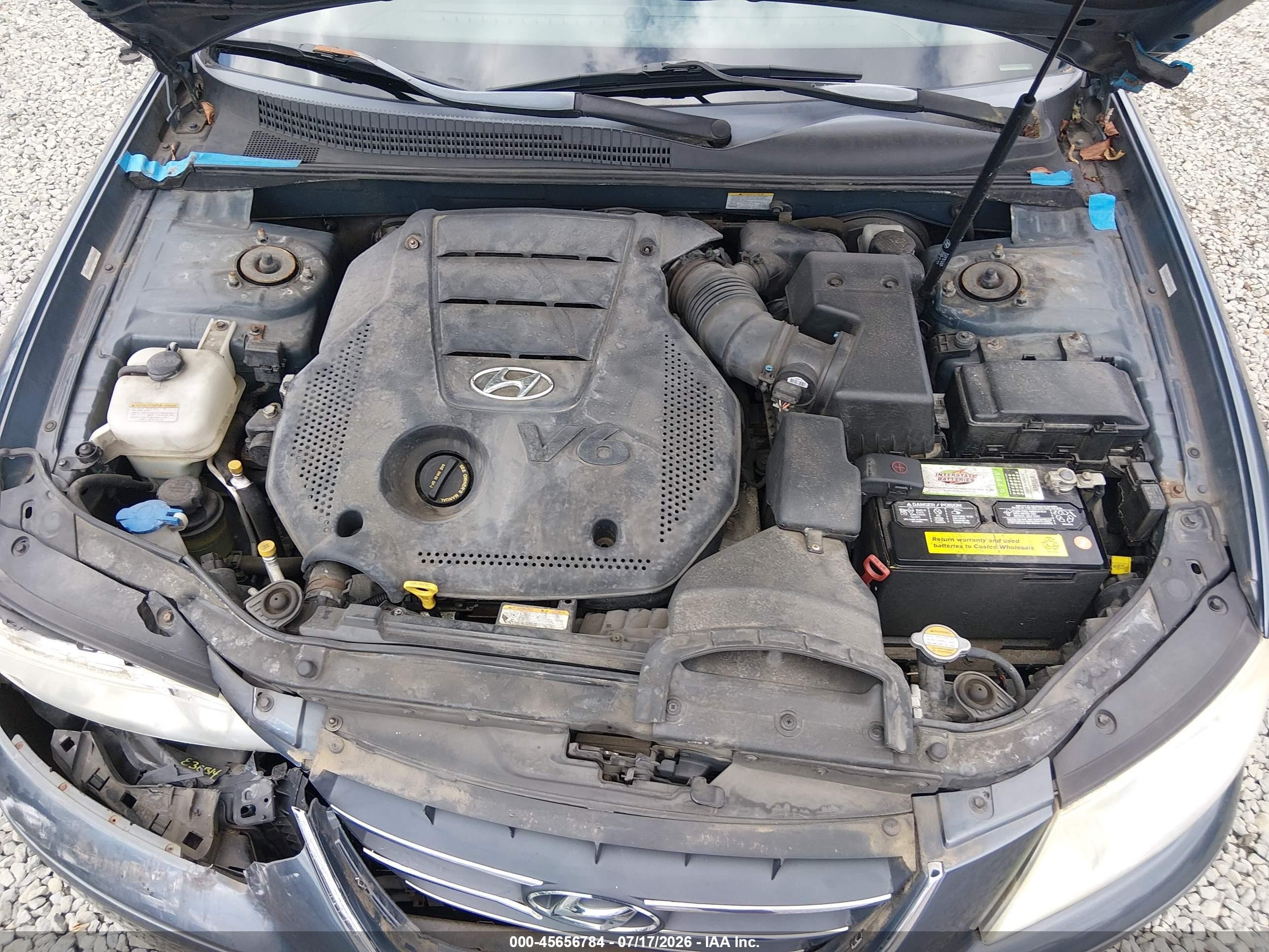 2009 Hyundai Sonata Gls V6 Blue vin: 5NPET46F29H469588