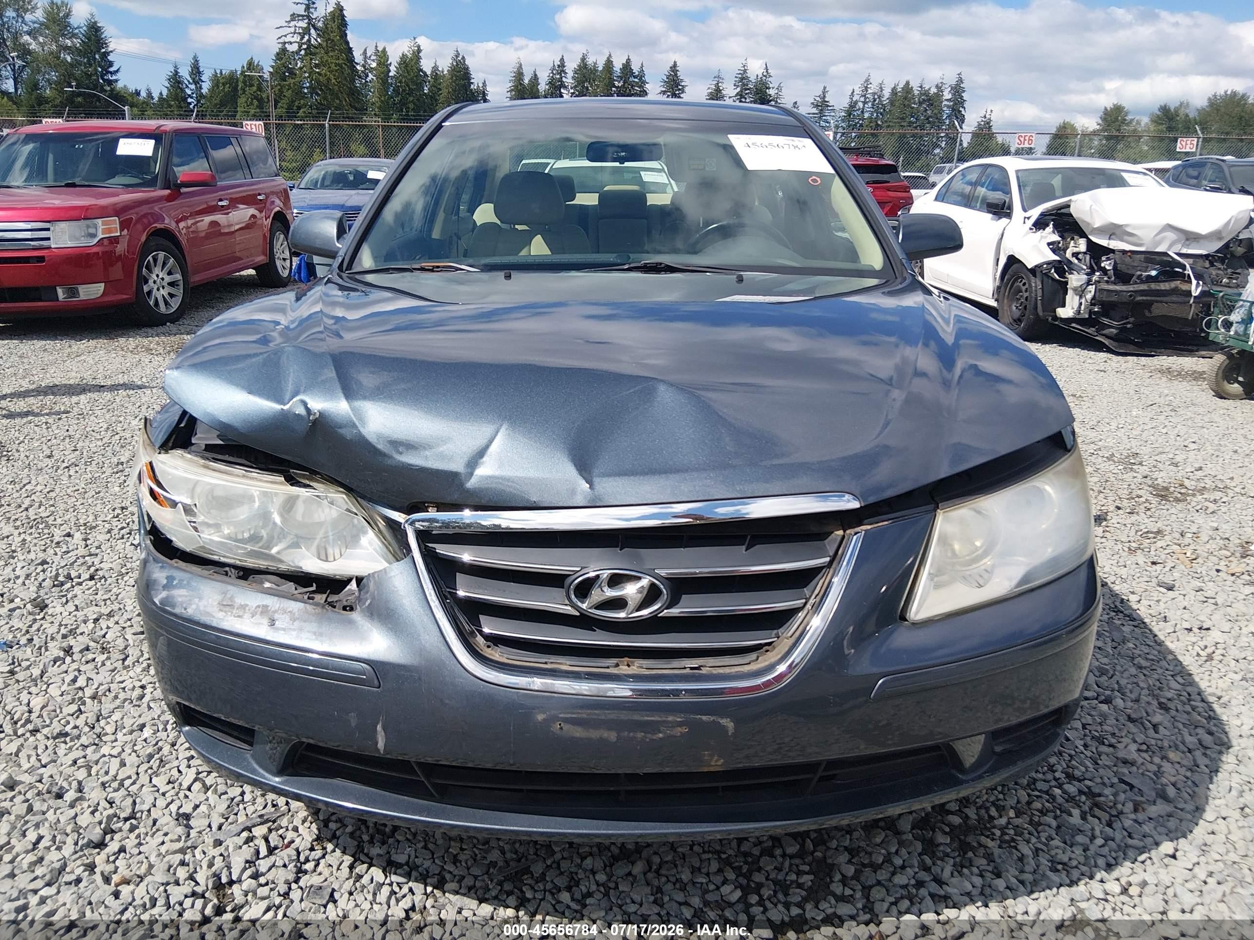 2009 Hyundai Sonata Gls V6 Blue vin: 5NPET46F29H469588