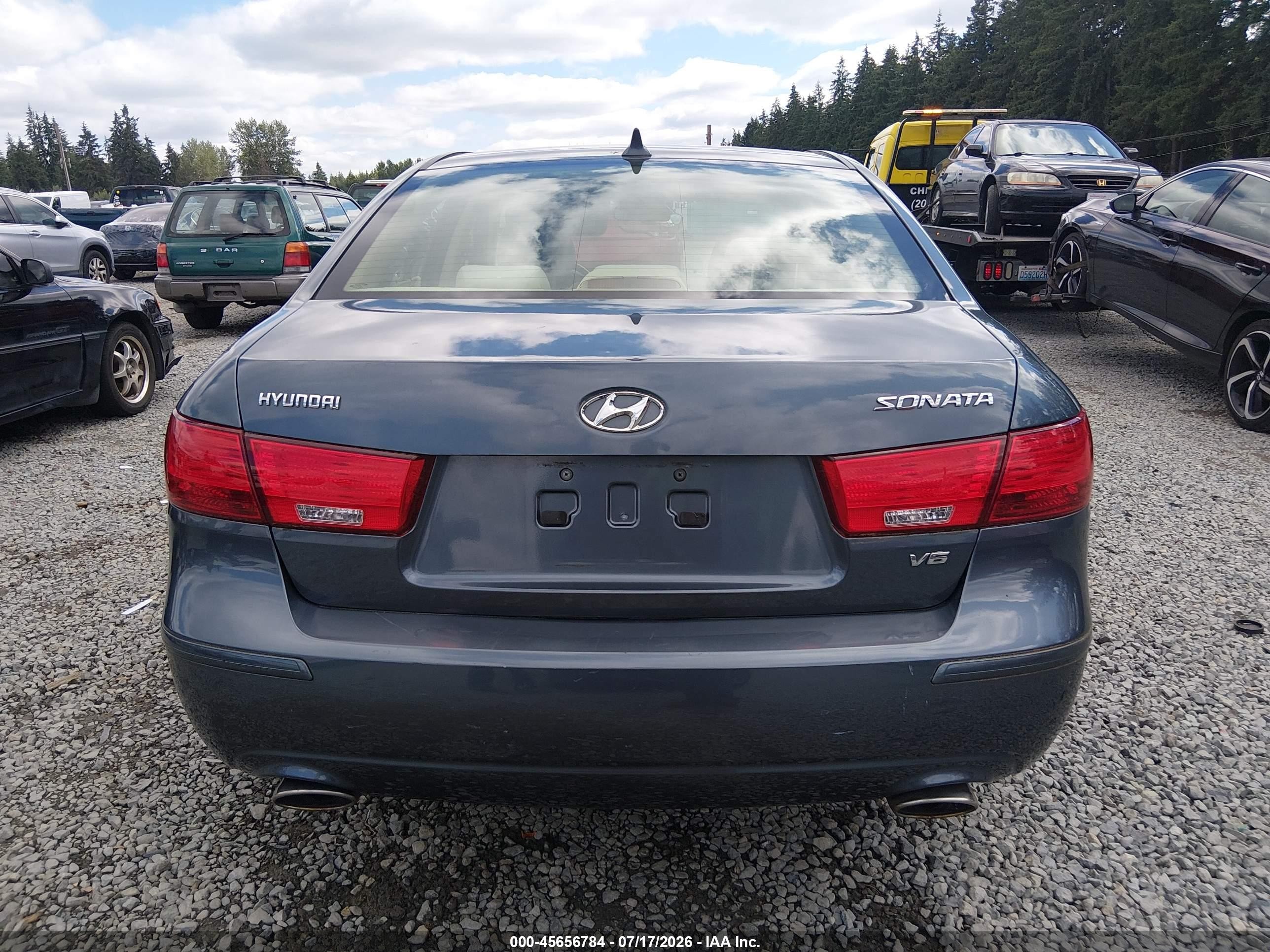 2009 Hyundai Sonata Gls V6 Blue vin: 5NPET46F29H469588
