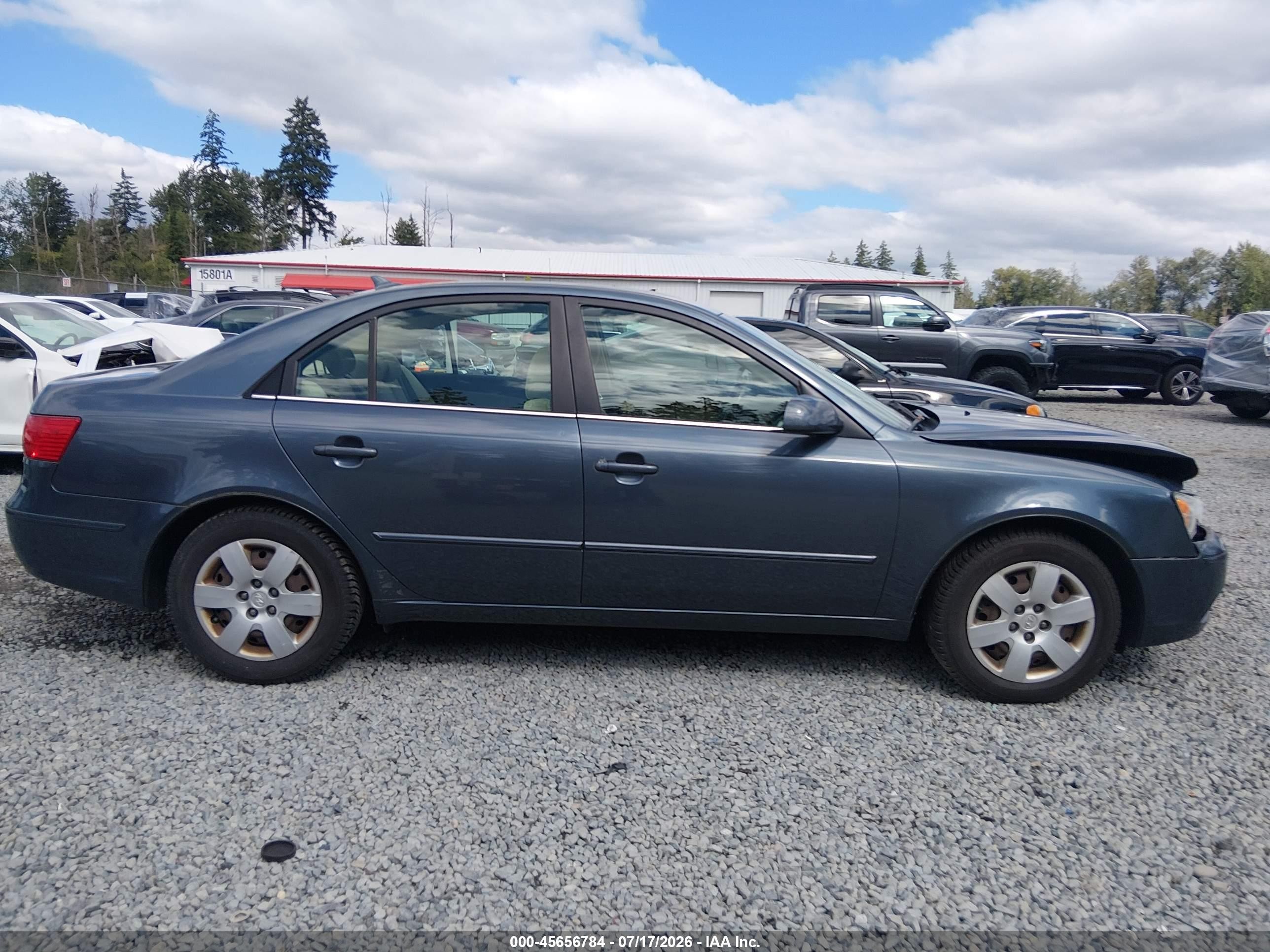 2009 Hyundai Sonata Gls V6 Blue vin: 5NPET46F29H469588