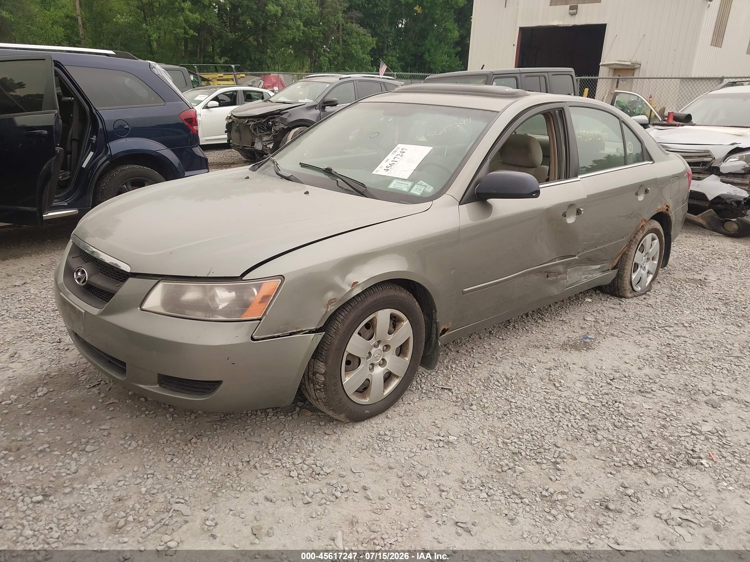 2008 Hyundai Sonata Gls V6 Green vin: 5NPET46F38H332545