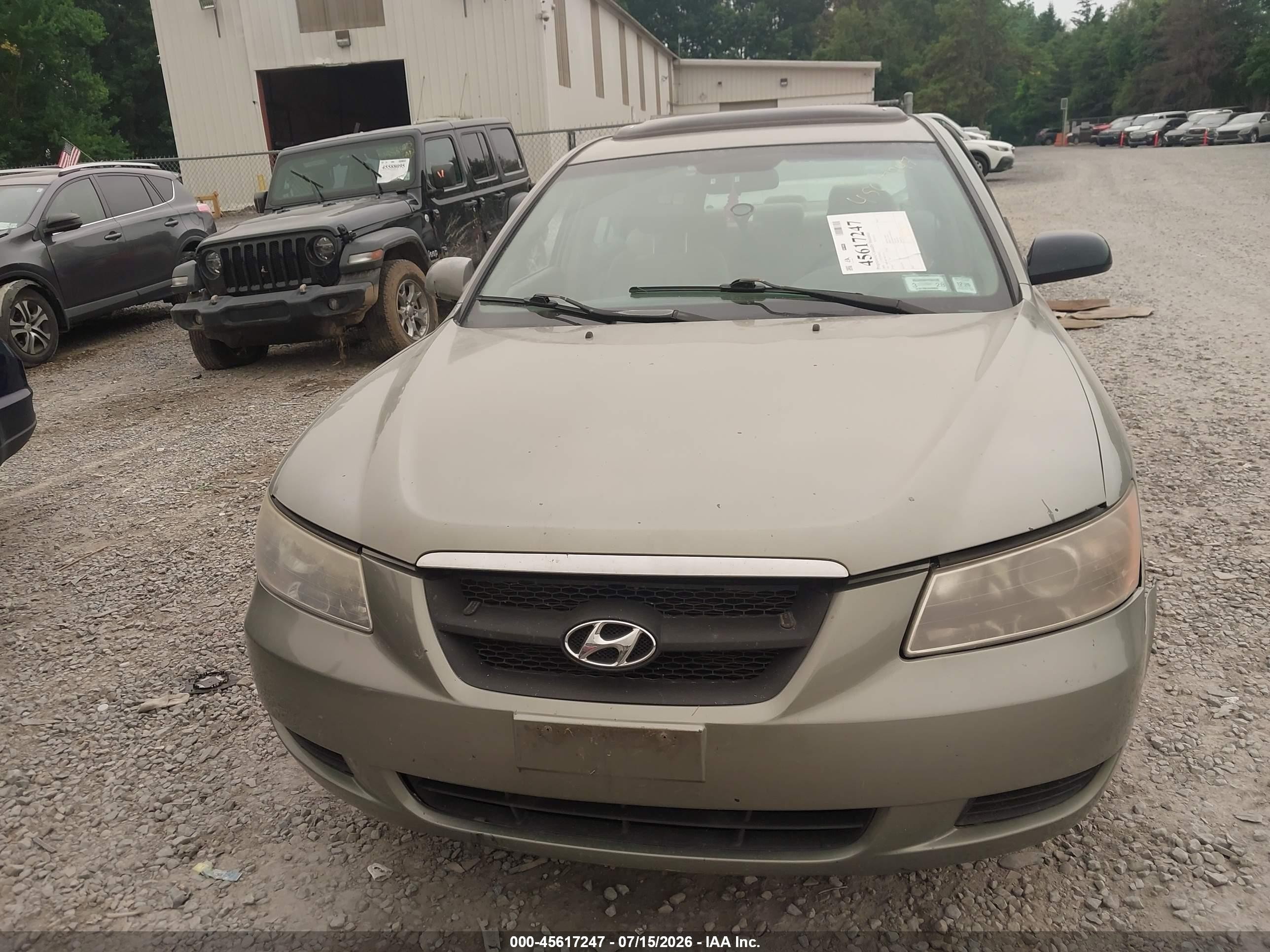 2008 Hyundai Sonata Gls V6 Green vin: 5NPET46F38H332545