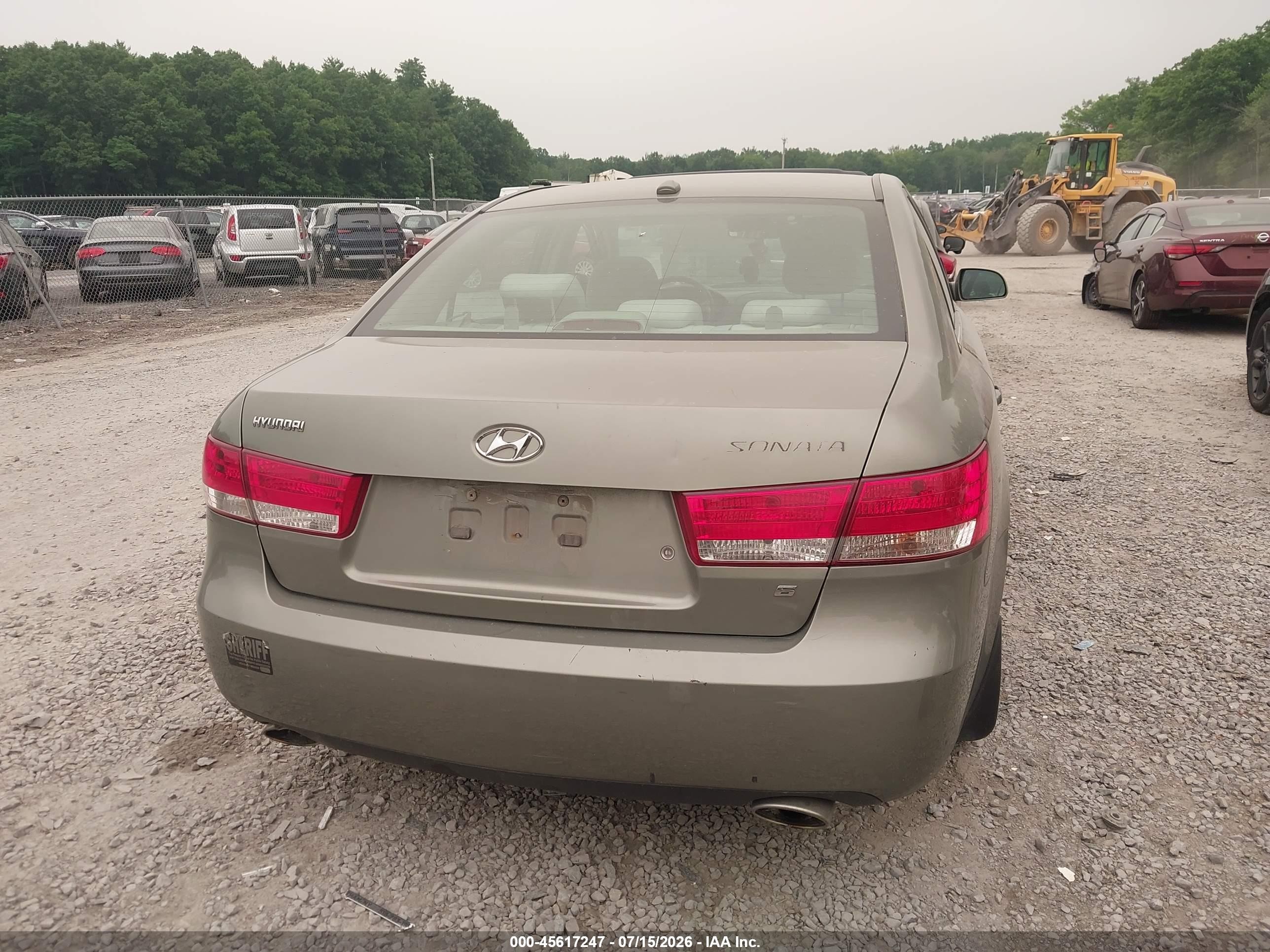 2008 Hyundai Sonata Gls V6 Green vin: 5NPET46F38H332545