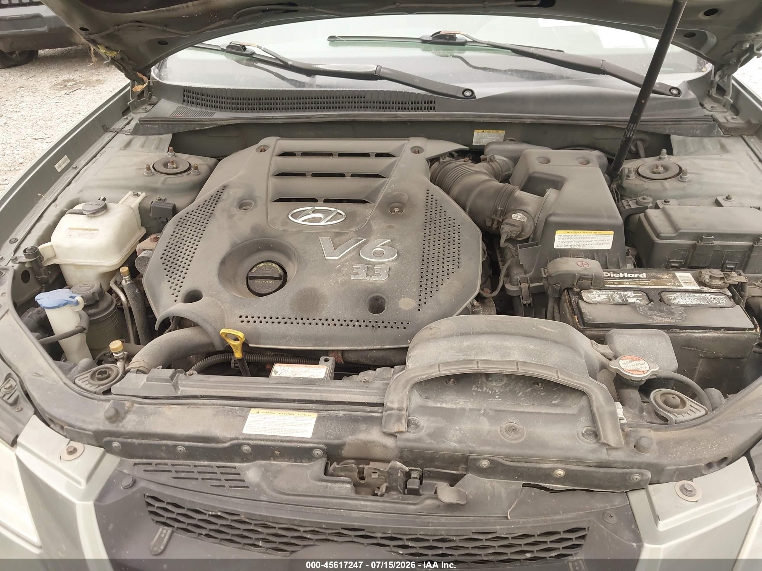 2008 Hyundai Sonata Gls V6 Green vin: 5NPET46F38H332545