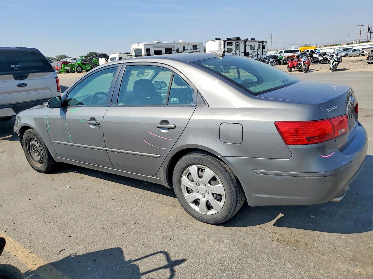 2009 Hyundai Sonata Gls V6 Gray vin: 5NPET46F39H471947