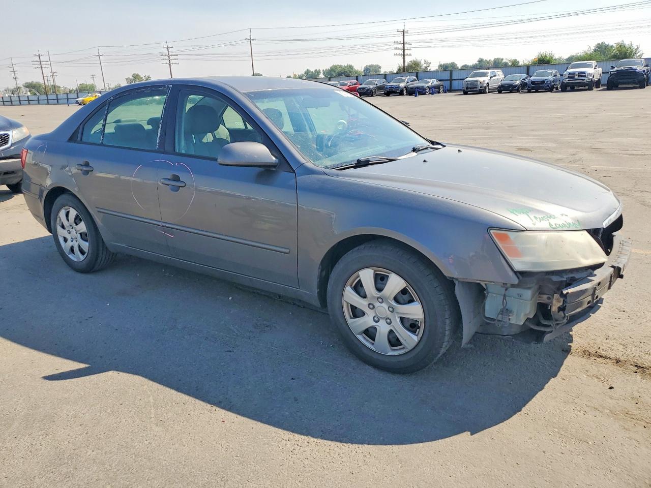2009 Hyundai Sonata Gls V6 Gray vin: 5NPET46F39H471947