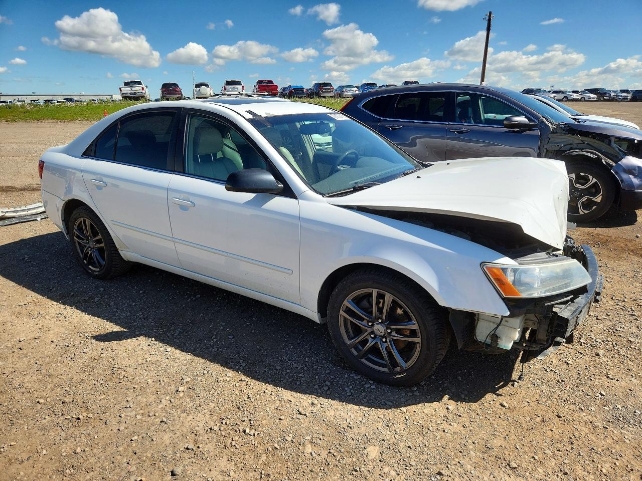 2006 Hyundai Sonata Gl White vin: 5NPET46F46H073674