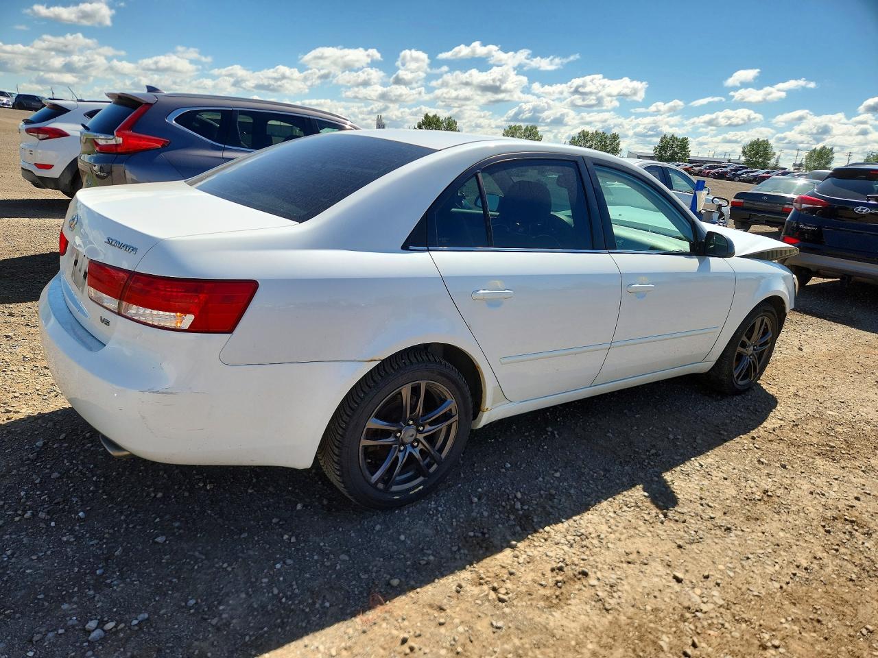 2006 Hyundai Sonata Gl White vin: 5NPET46F46H073674