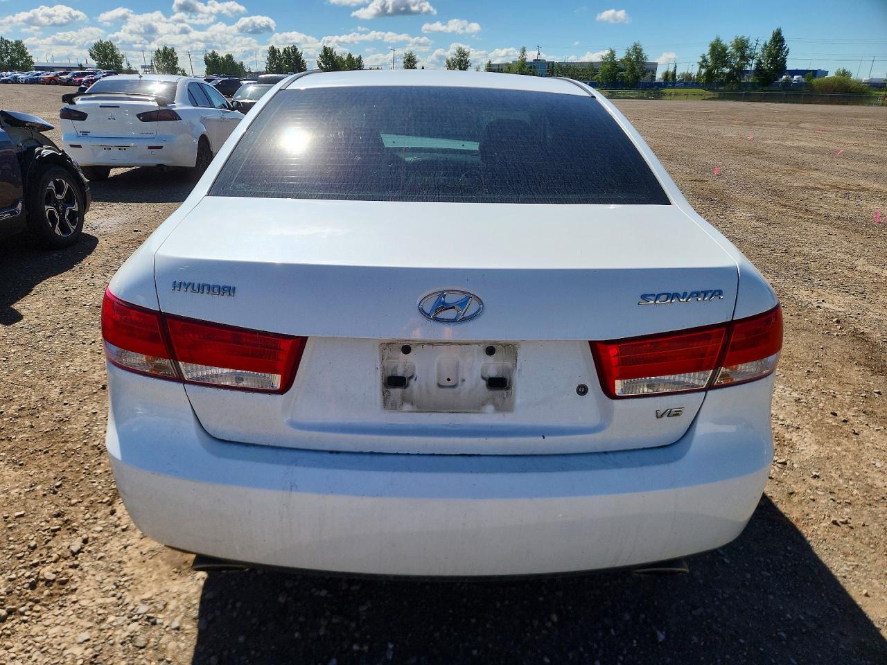 2006 Hyundai Sonata Gl White vin: 5NPET46F46H073674