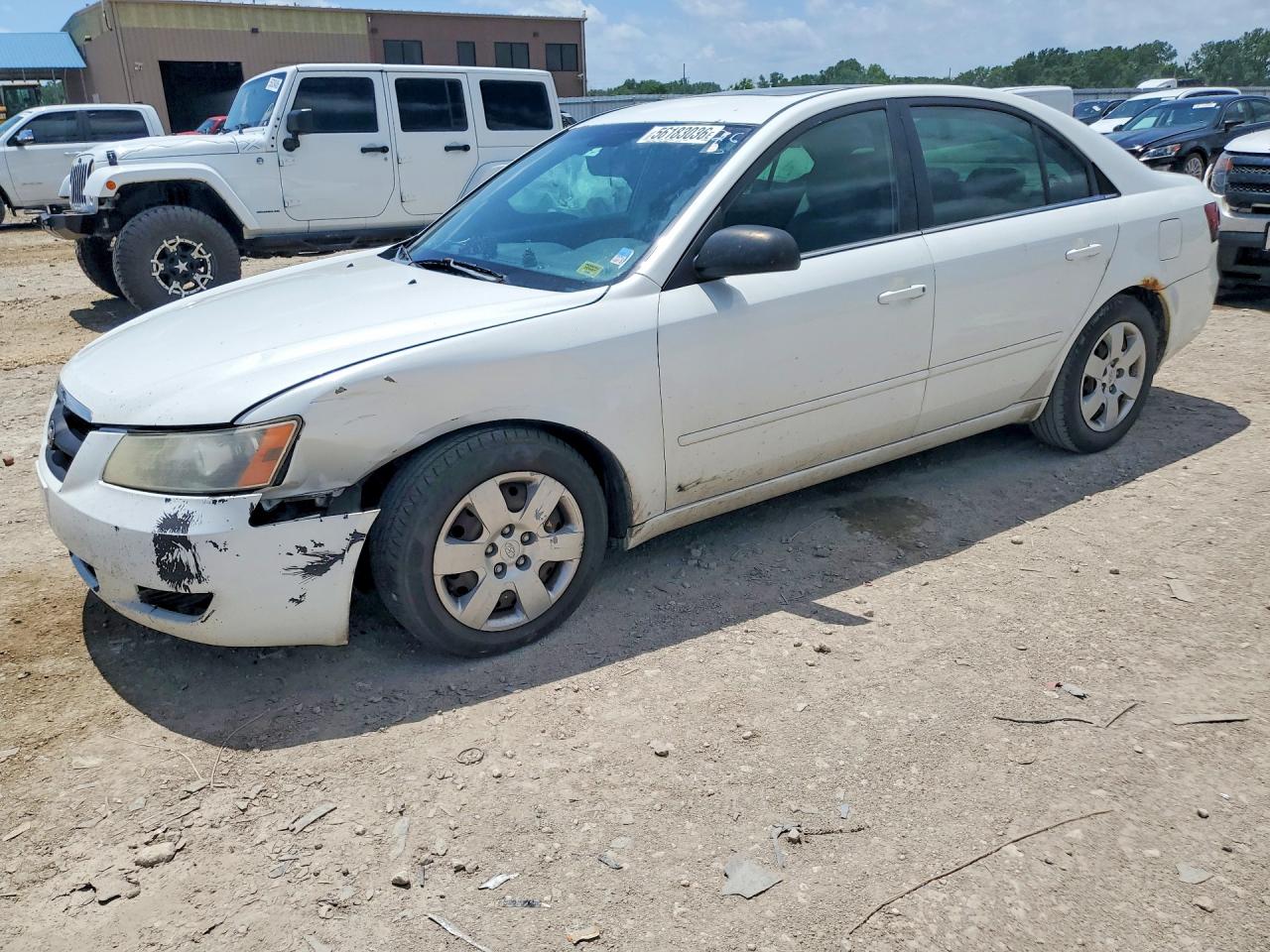 2008 Hyundai Sonata Gls White vin: 5NPET46F48H321831