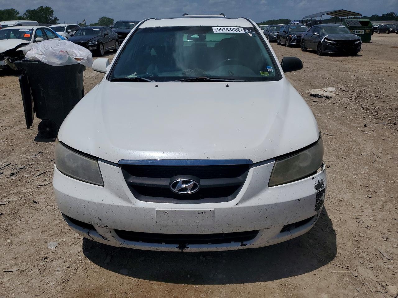 2008 Hyundai Sonata Gls White vin: 5NPET46F48H321831