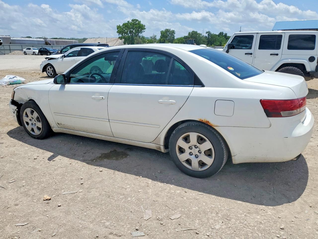 2008 Hyundai Sonata Gls White vin: 5NPET46F48H321831