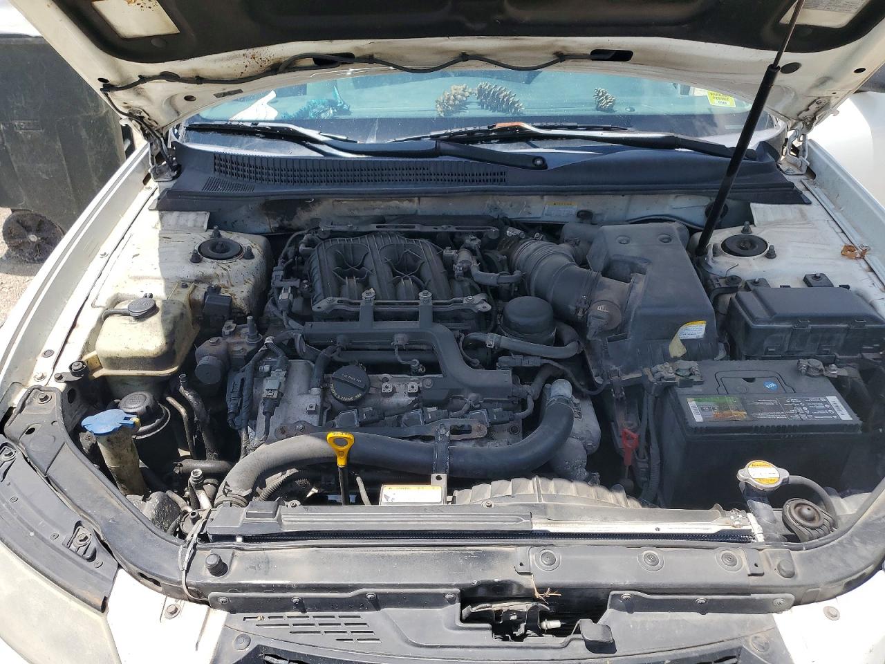 2008 Hyundai Sonata Gls White vin: 5NPET46F48H321831