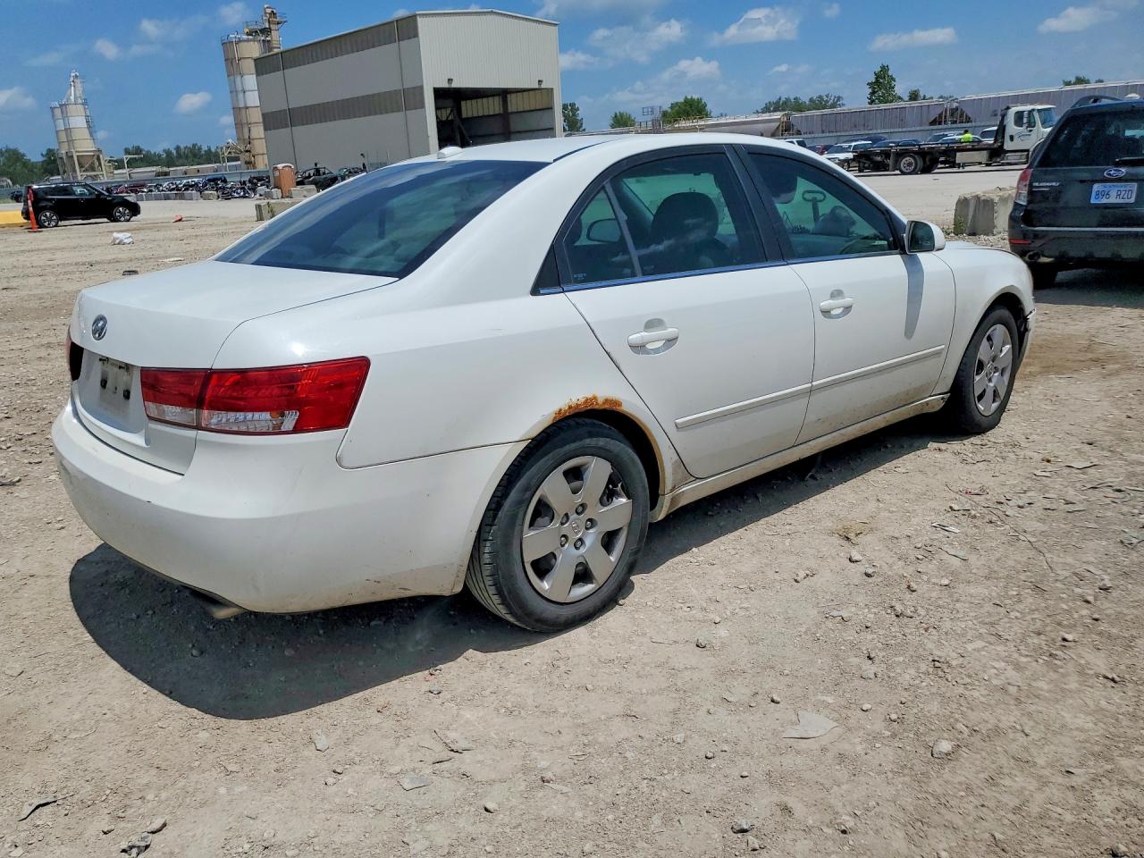2008 Hyundai Sonata Gls White vin: 5NPET46F48H321831