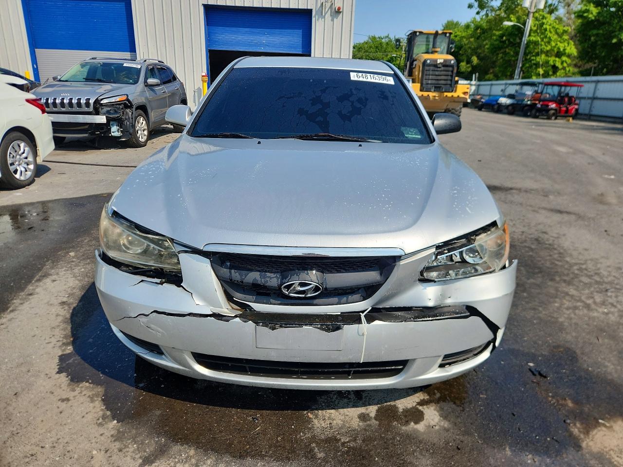 2008 Hyundai Sonata Gls V6 Silver vin: 5NPET46F48H342145