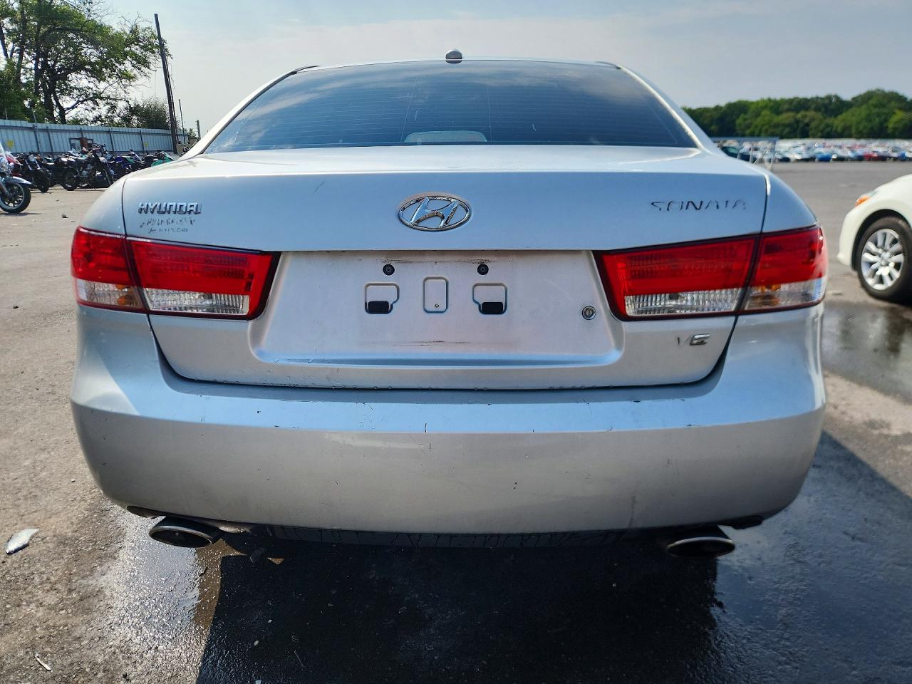 2008 Hyundai Sonata Gls V6 Silver vin: 5NPET46F48H342145