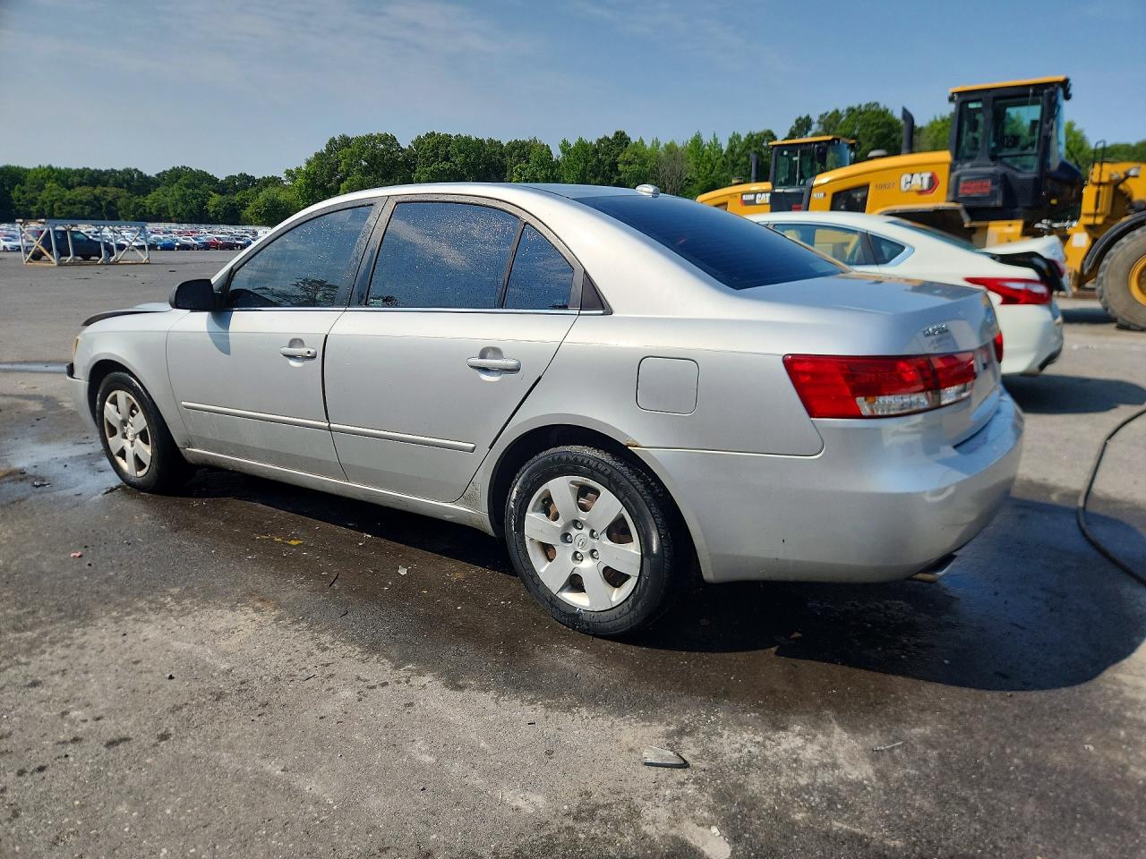 2008 Hyundai Sonata Gls V6 Silver vin: 5NPET46F48H342145