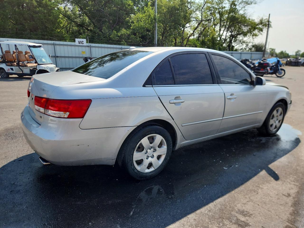 2008 Hyundai Sonata Gls V6 Silver vin: 5NPET46F48H342145