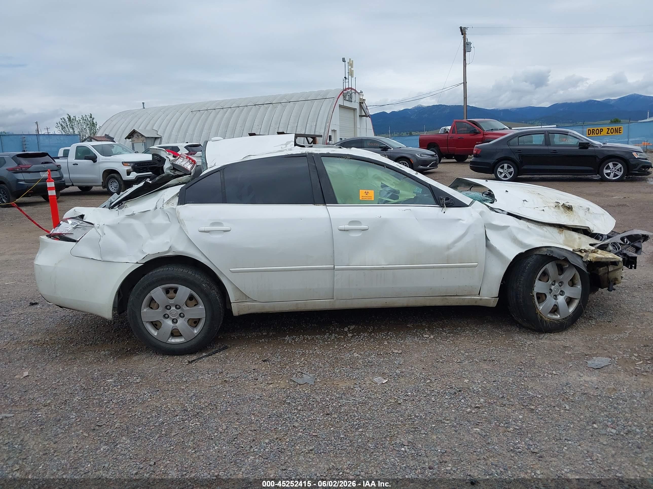 2008 Hyundai Sonata Gls V6 White vin: 5NPET46F58H328948