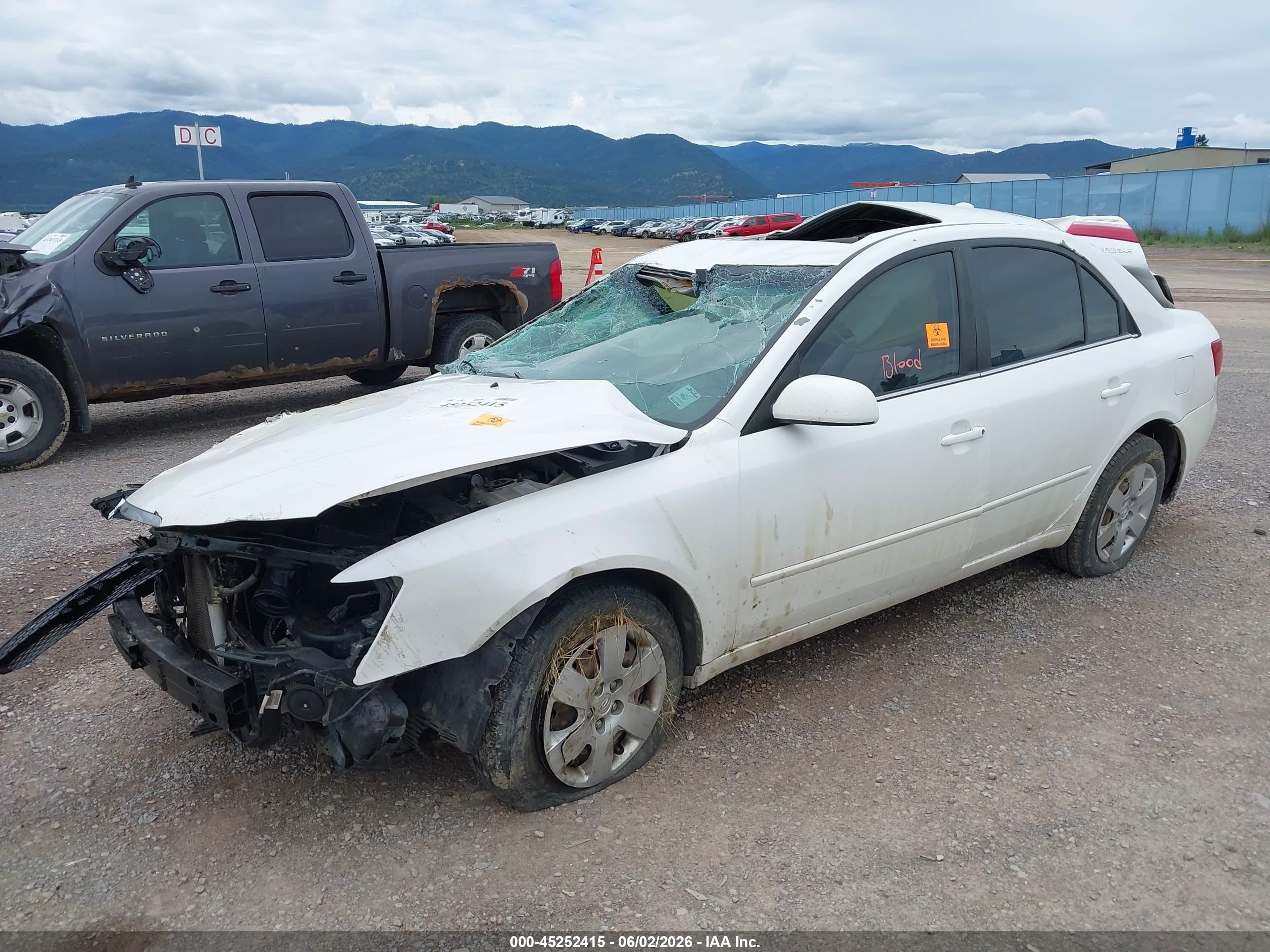 2008 Hyundai Sonata Gls V6 White vin: 5NPET46F58H328948