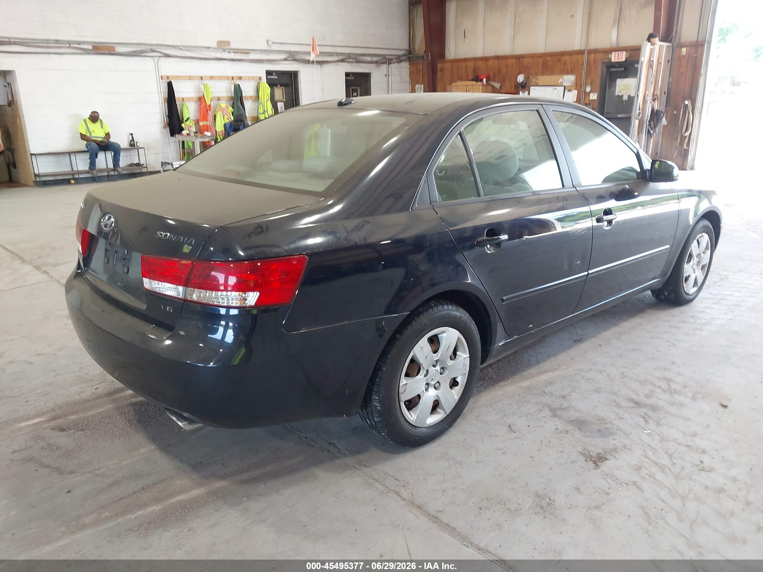 2008 Hyundai Sonata Gls V6 Blue vin: 5NPET46F58H335690